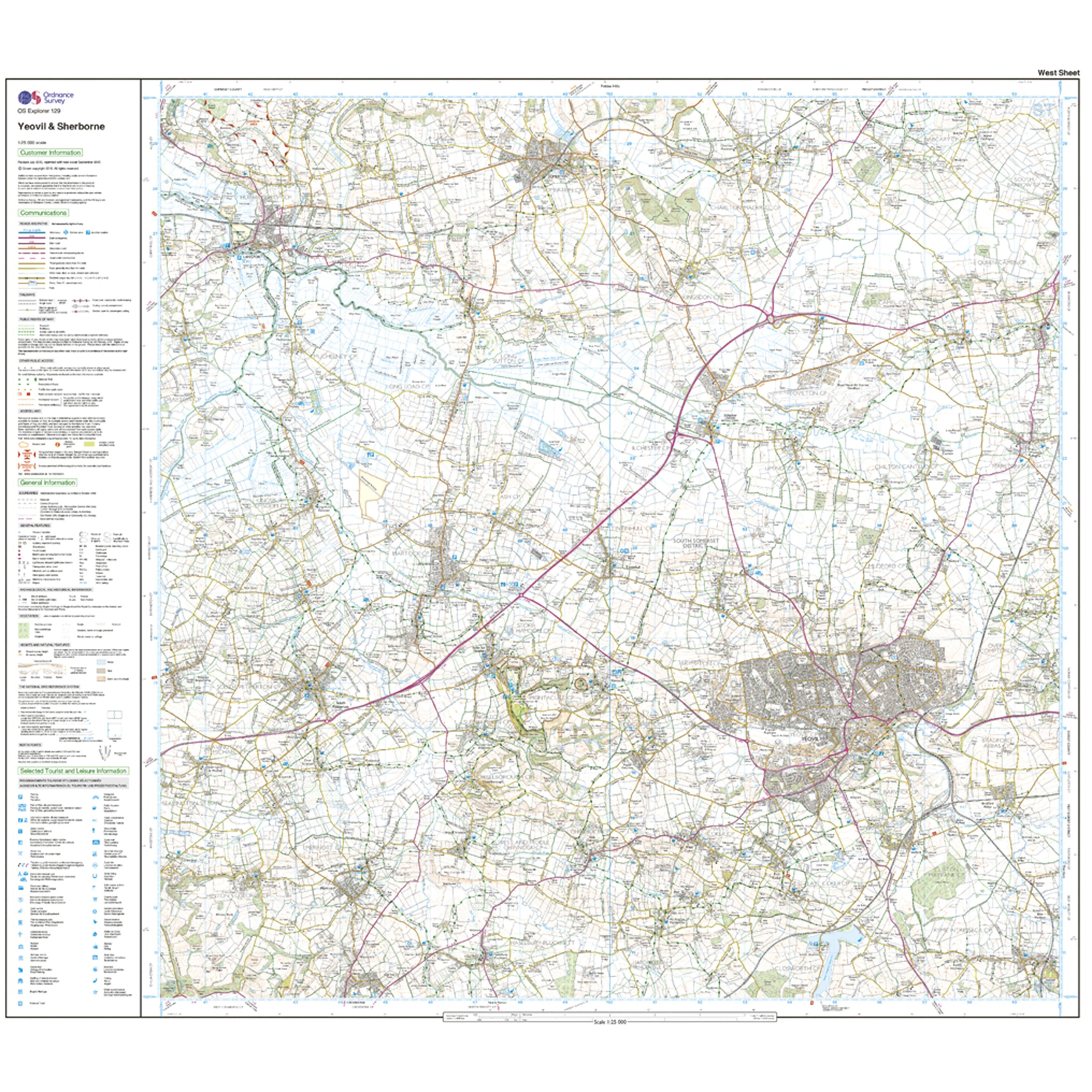 Explorer Active 129 Yeovil  Sherbourne Map With Digital Version - Image 4