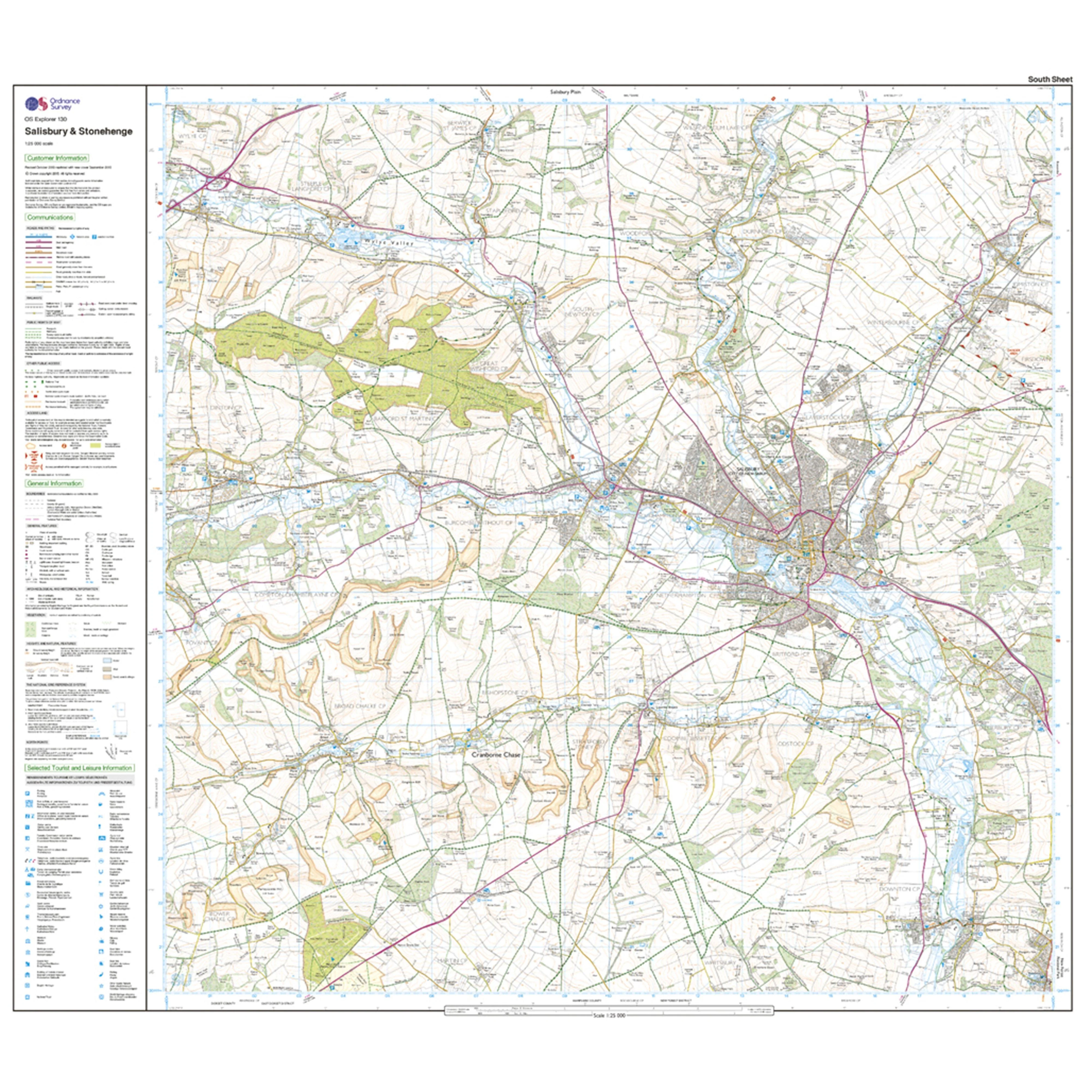 Explorer Active 130 Salisbury & Stonehenge Map With Digital Version - Image 4