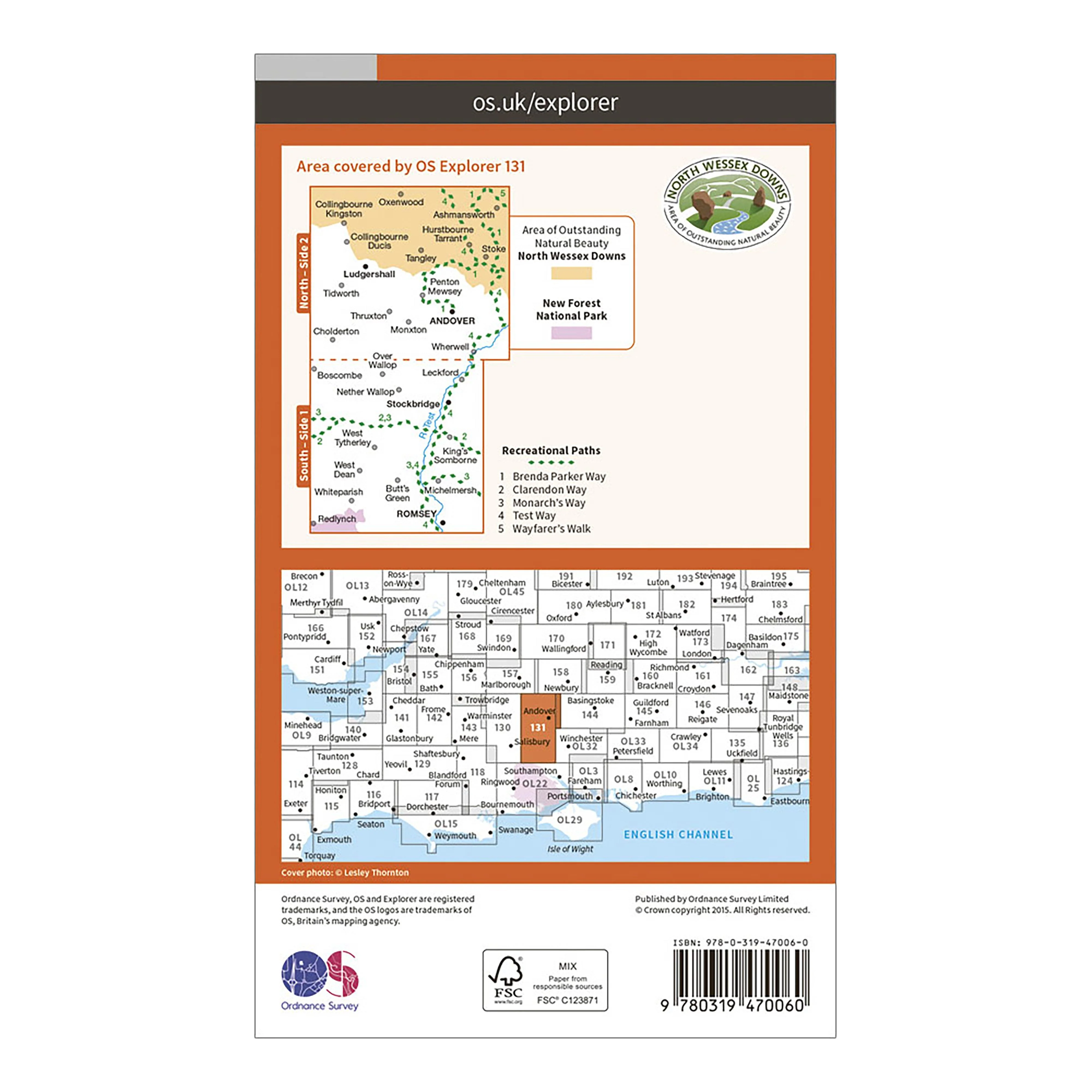 Explorer Active 131 Romsey, Andover & Test Valley Map With Digital Version - Image 2