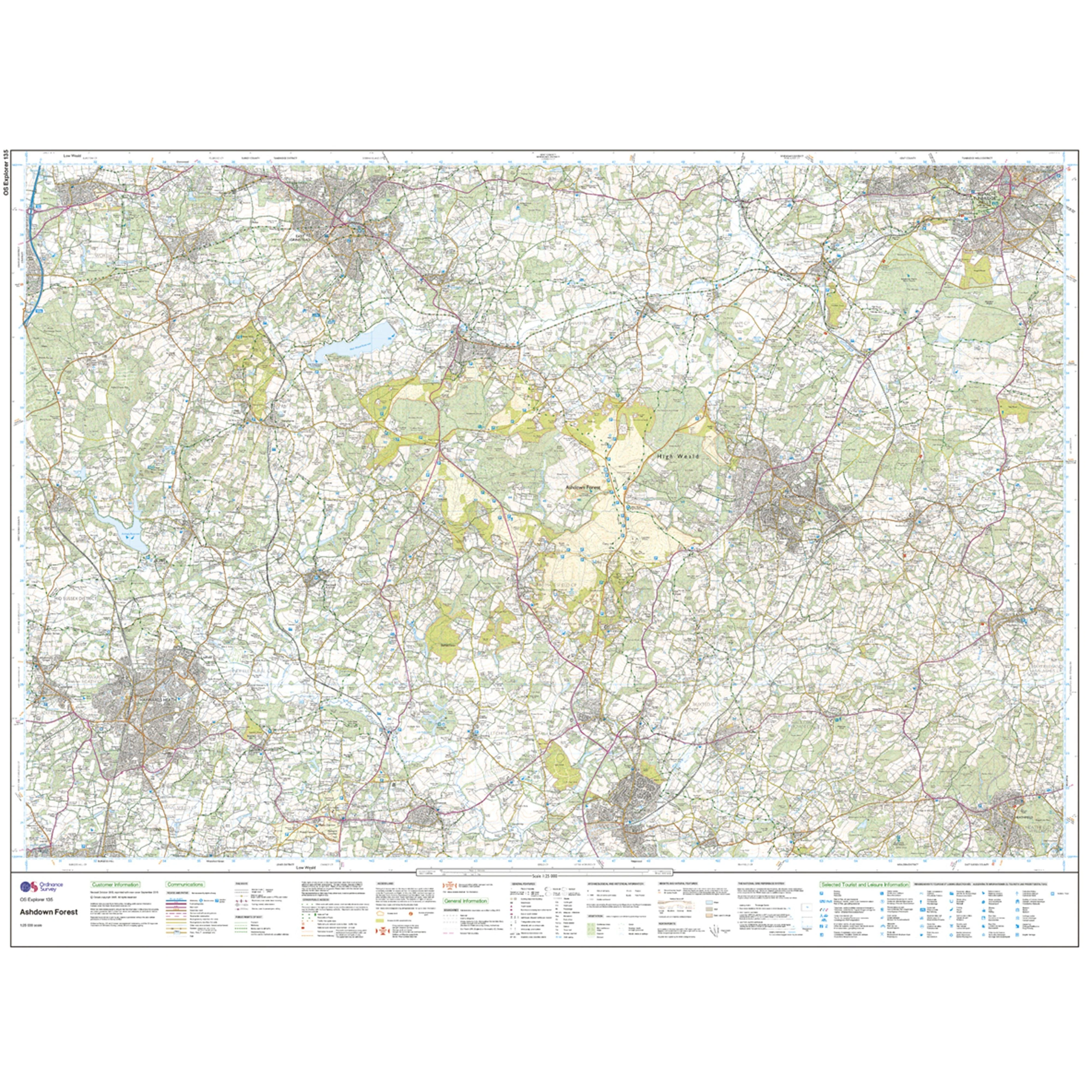 Explorer Active 135 Ashdown Forest Map with Digital Version - Image 3