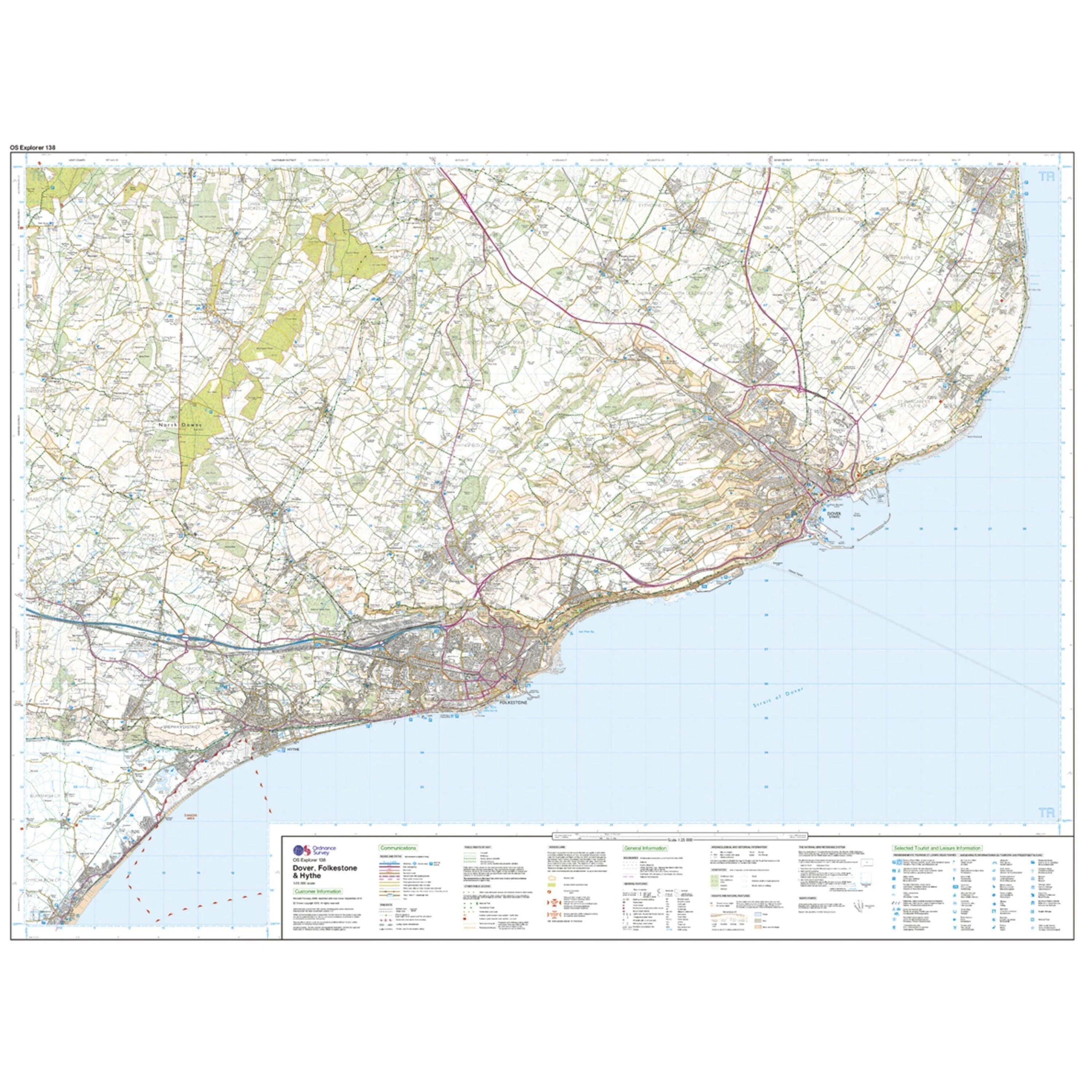 Explorer Active 138 Dover, Folkstore & Hythe Map With Digital Version - Image 3