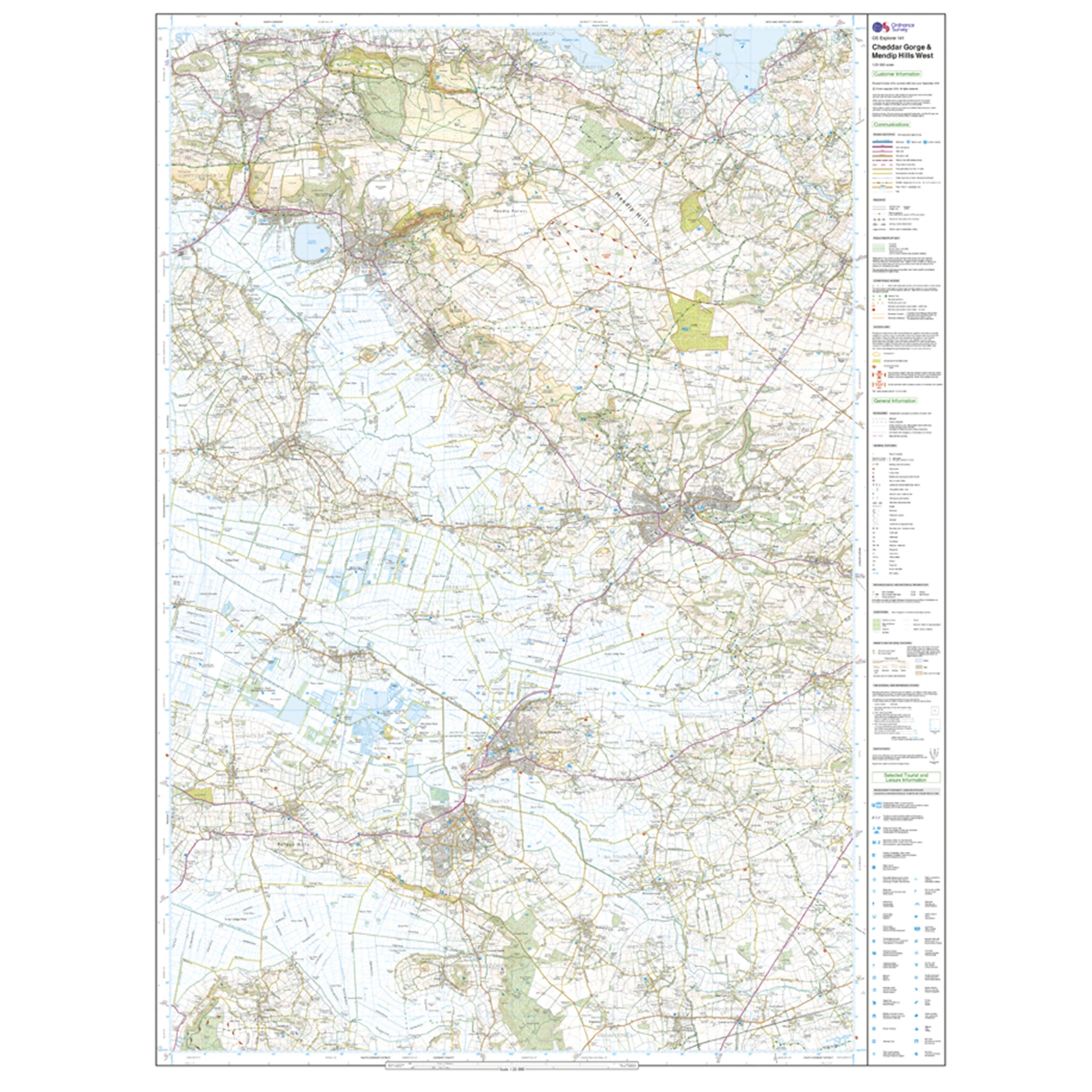 Explorer Active 141 Cheddar Gorge & Mendip Hills West Map With Digital Version - Image 3