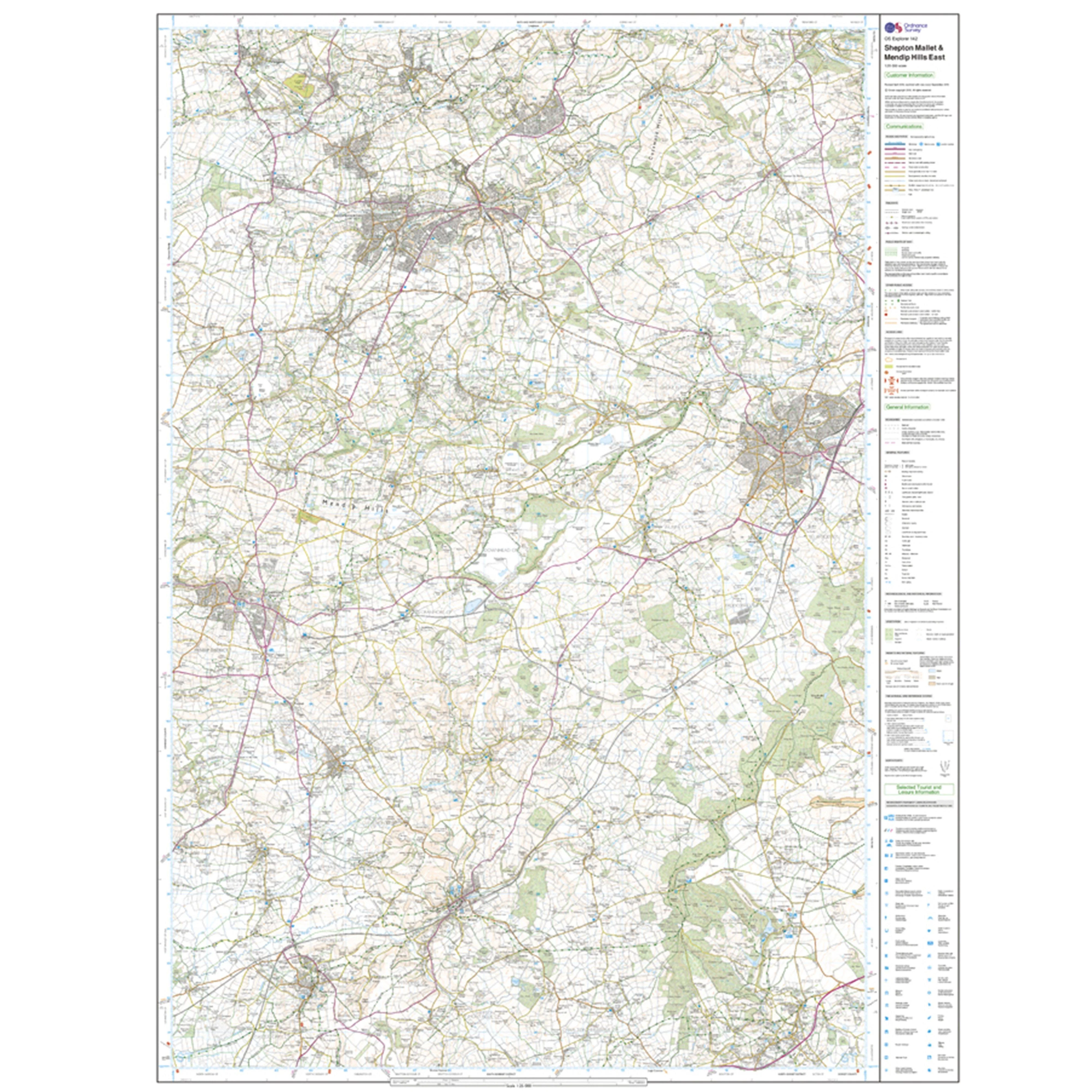 Explorer Active 142 Shepton Mallet & Mendip Hills East Map With Digital Version - Image 3