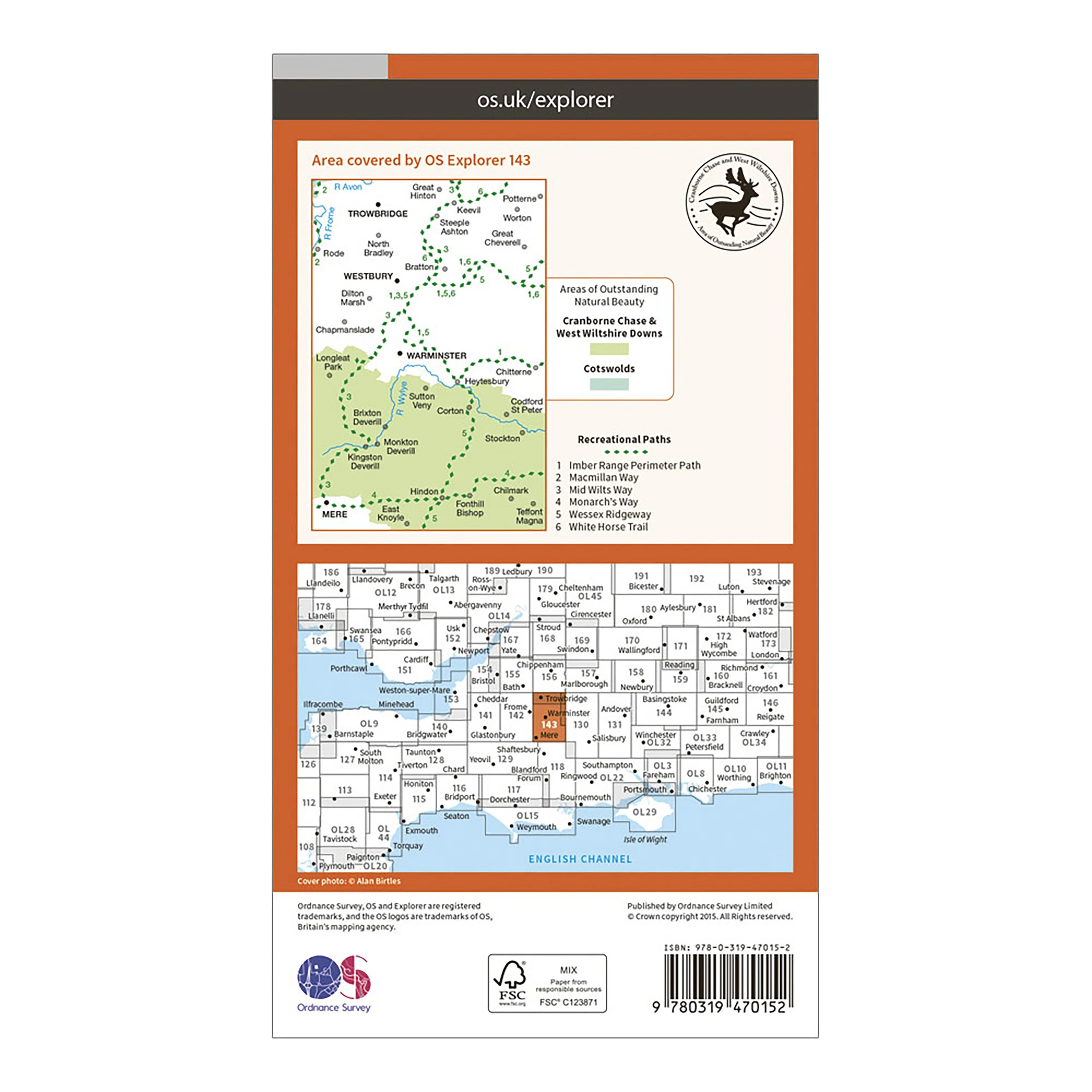 Explorer Active 143 Warminster & Trowbridge Map With Digital Version - Image 2