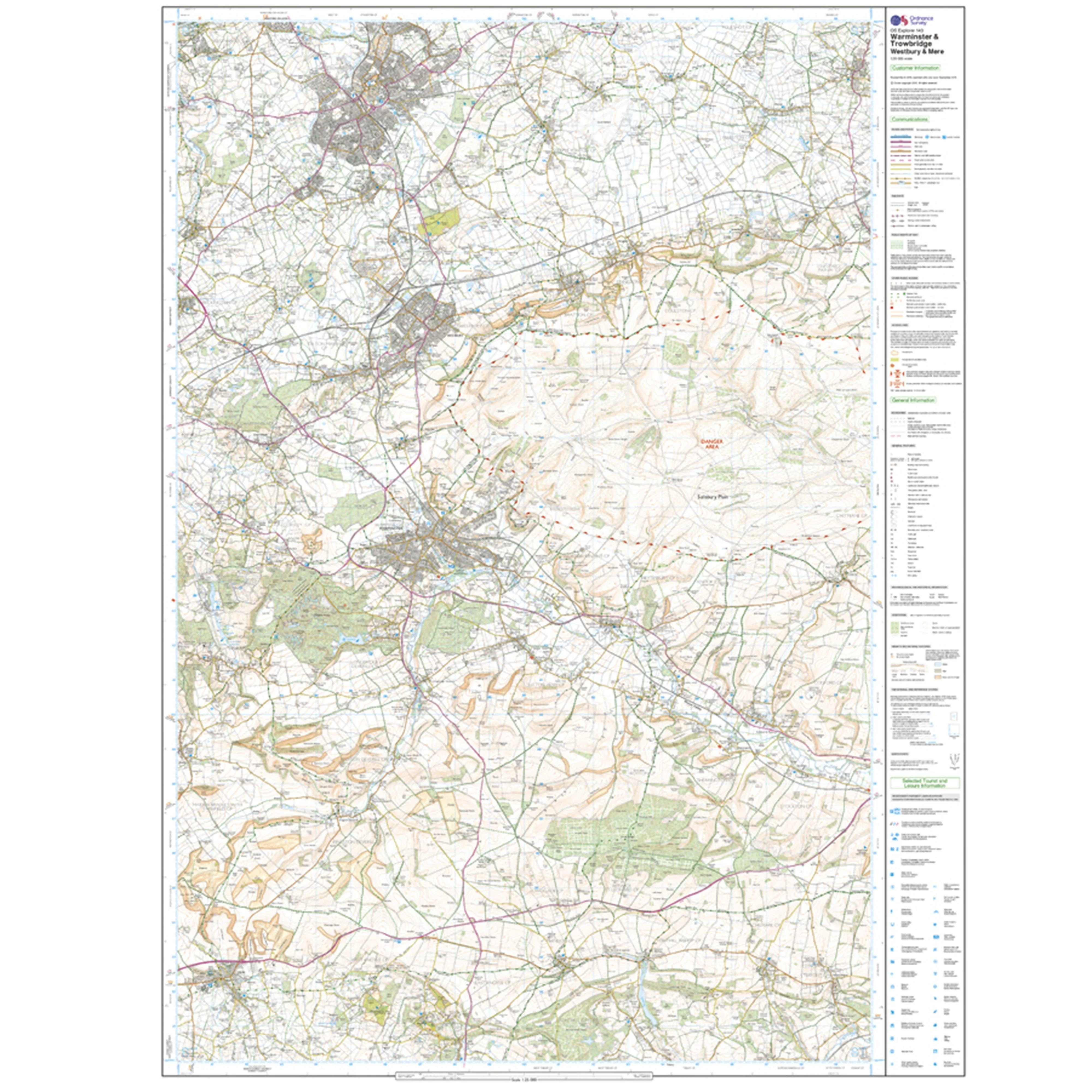 Explorer Active 143 Warminster & Trowbridge Map With Digital Version - Image 3