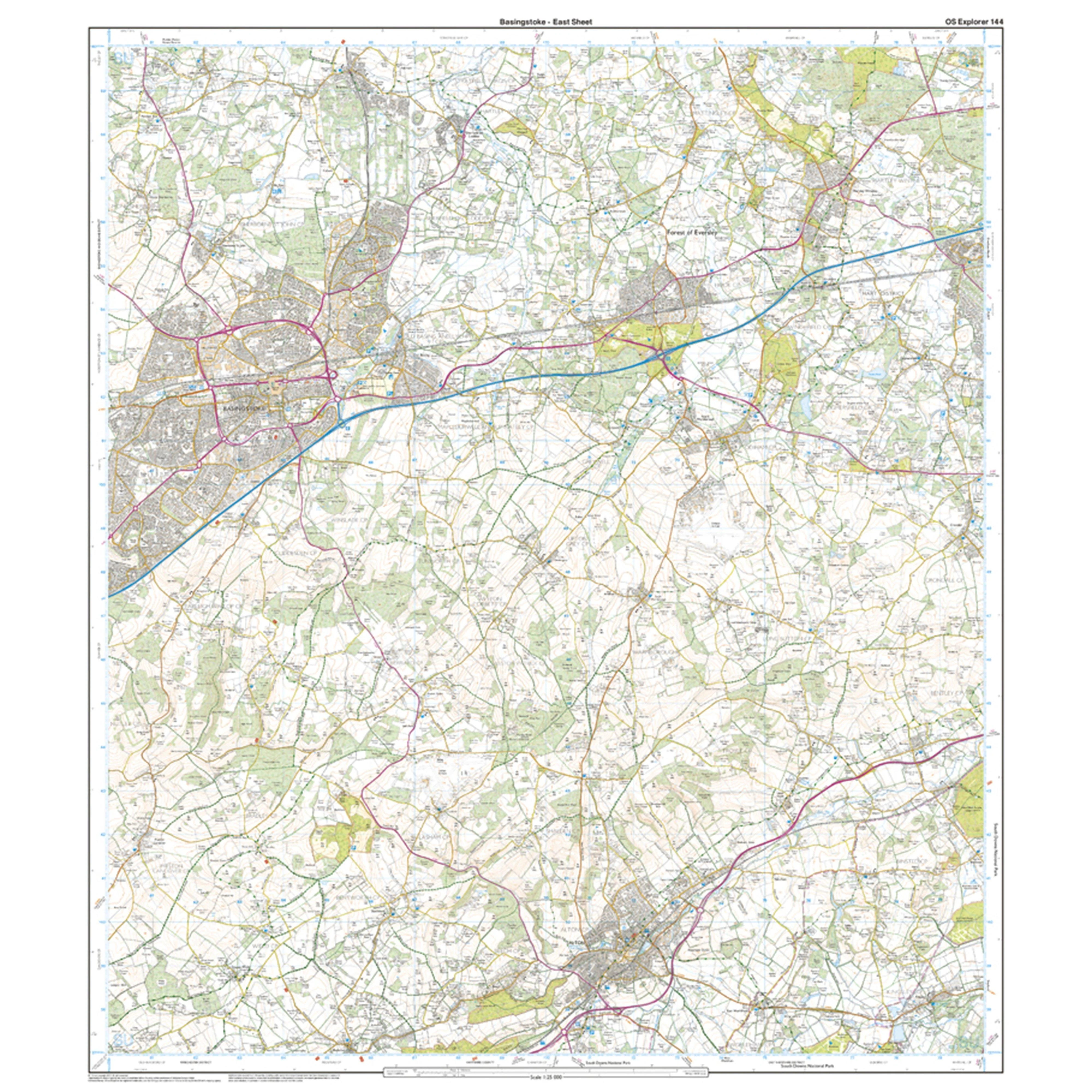 Explorer Active 144 Basingstoke, Alton & Whitchurch Map With Digital Version - Image 3