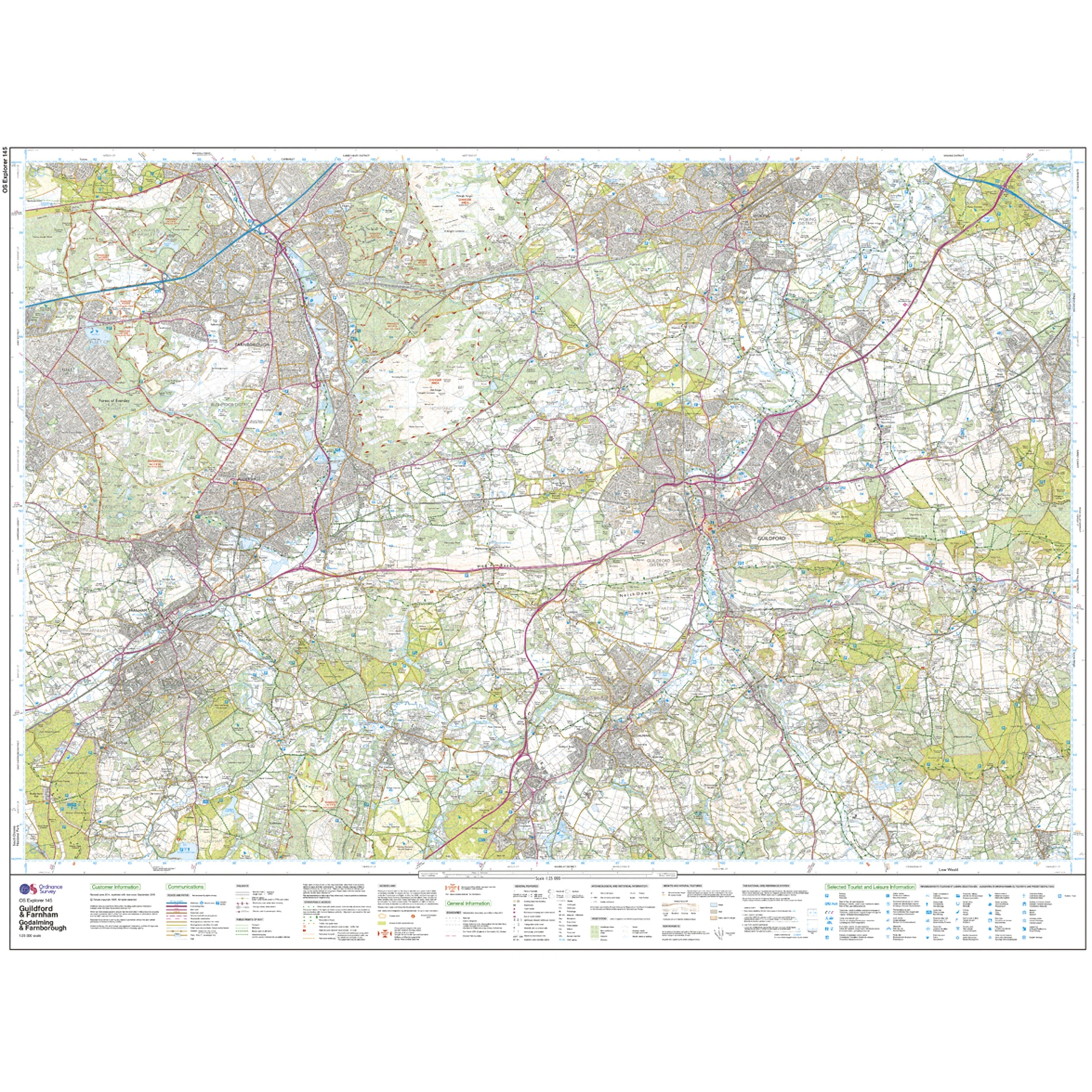 Explorer Active 145 Guildford & Farnham Map With Digital Version - Image 3