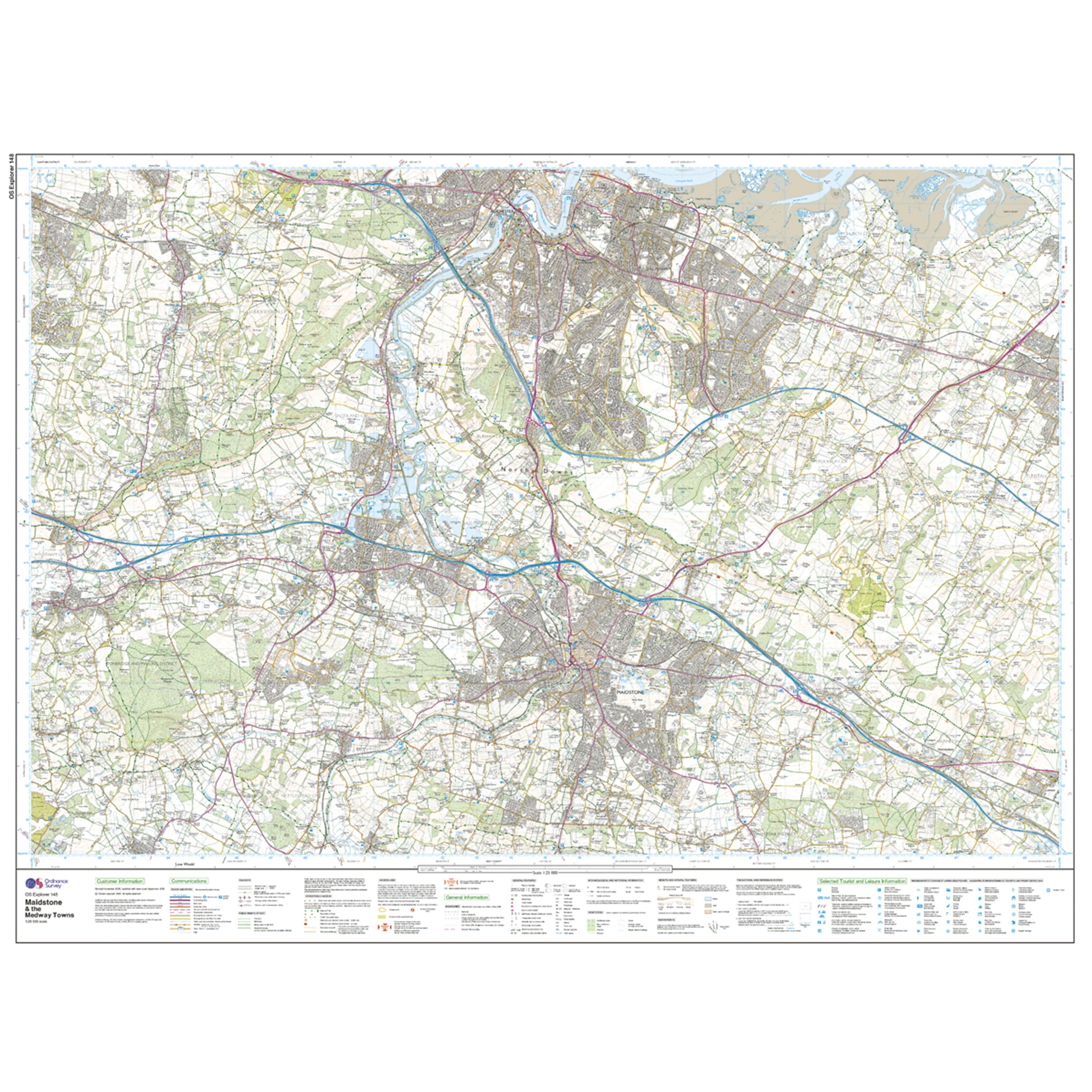 Explorer Active 148 Maidstone & The Medway Towns Map With Digital Version - Image 3