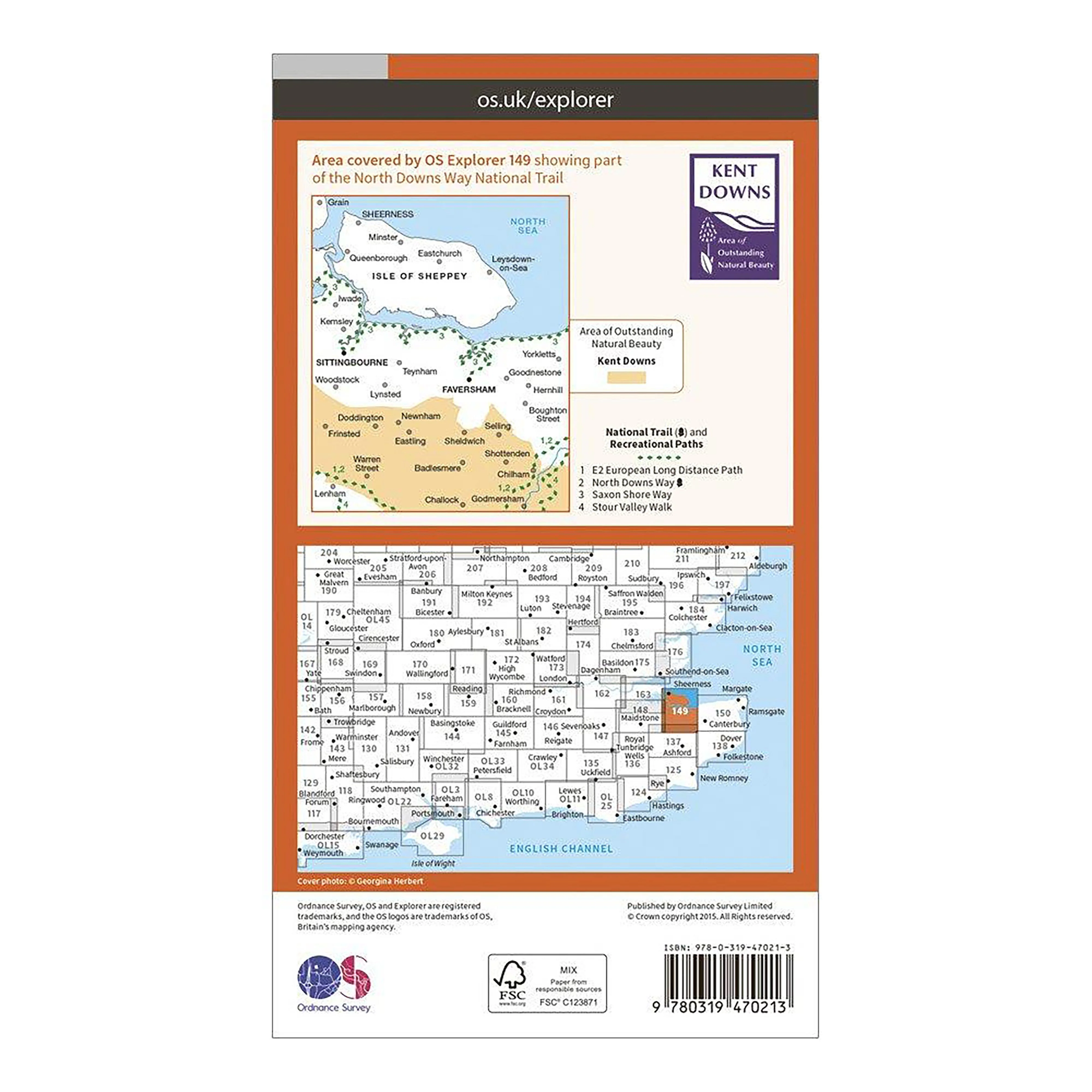 Explorer Active 149 Sittingbourne & Faversham Map With Digital Version - Image 2