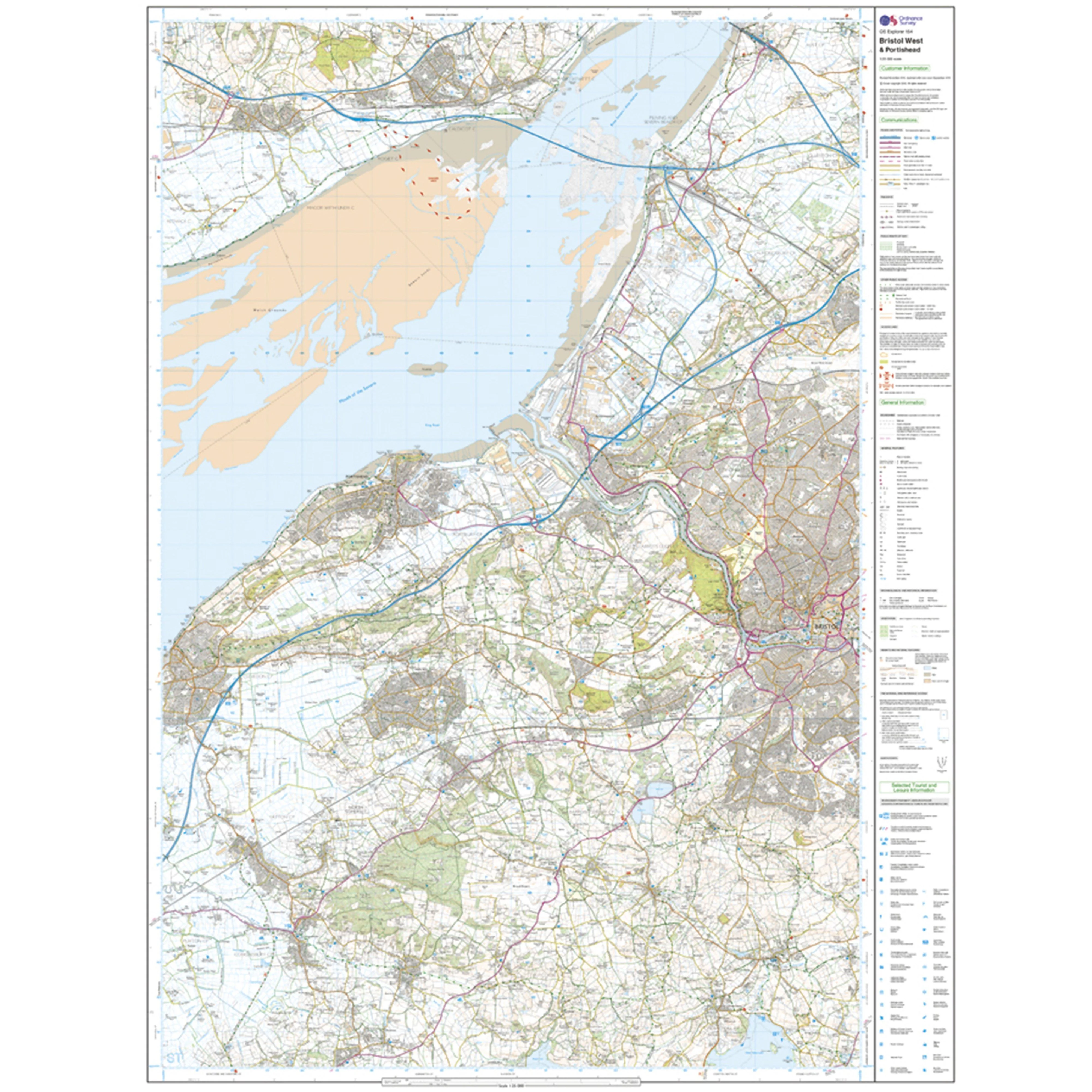 Explorer Active 154 Bristol West & Portishead Map With Digital Version - Image 3