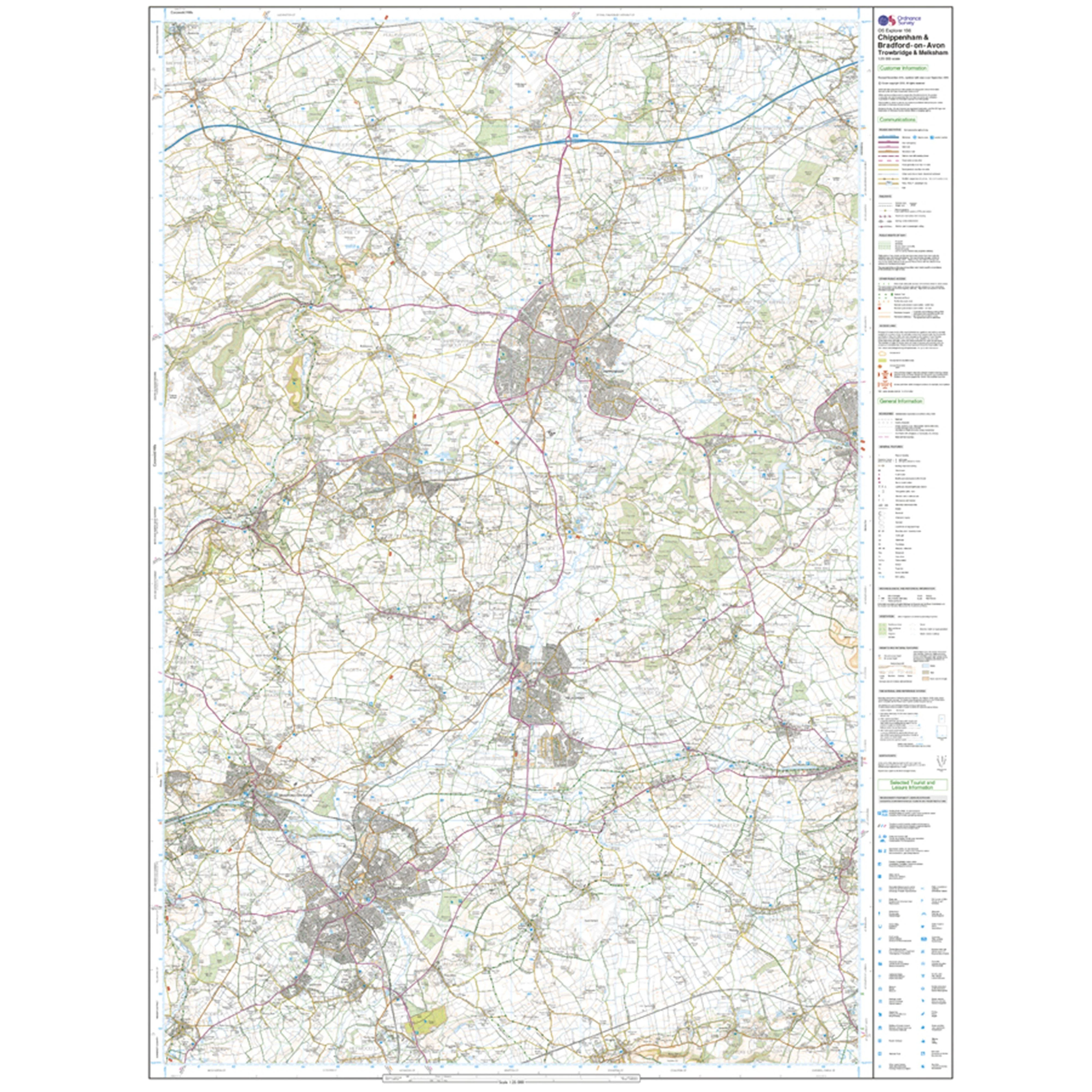 Explorer Active 156 Chippenham & Bradford-on-Avon Map With Digital Version - Image 3