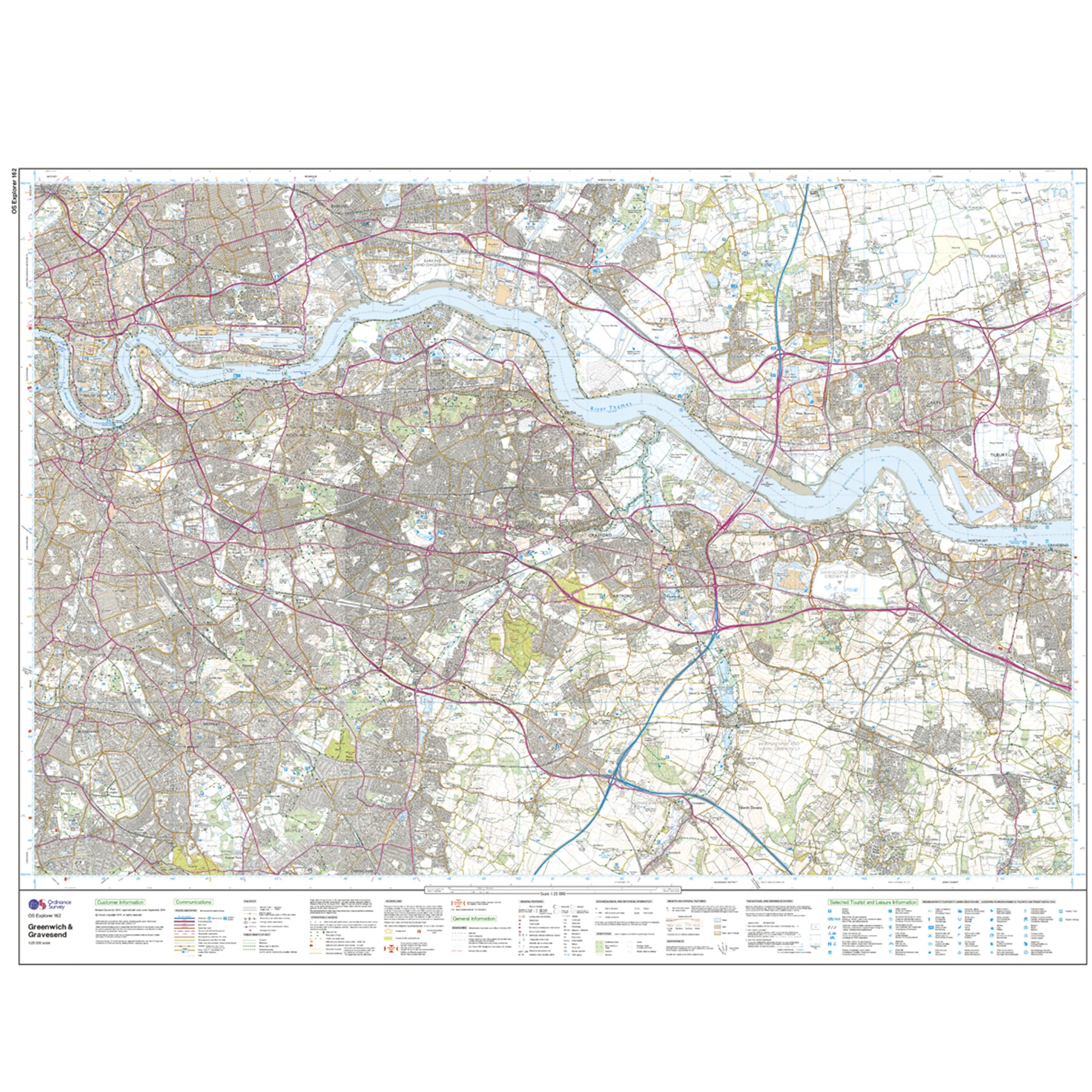 Explorer Active 162 Greenwich  Gravesend Map With Digital Version - Image 3