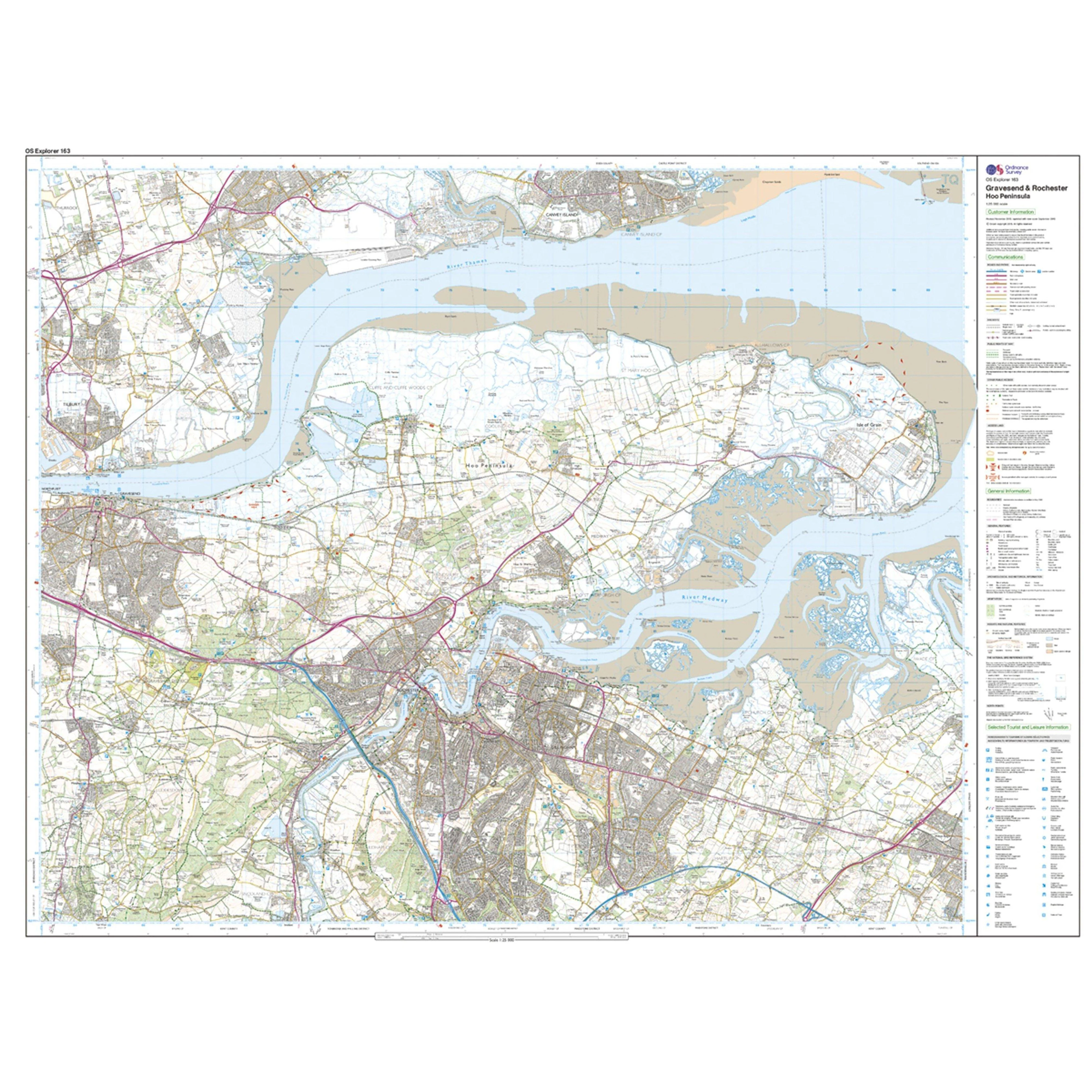 Explorer Active 163 Gravesend & Rochester Map With Digital Version - Image 3