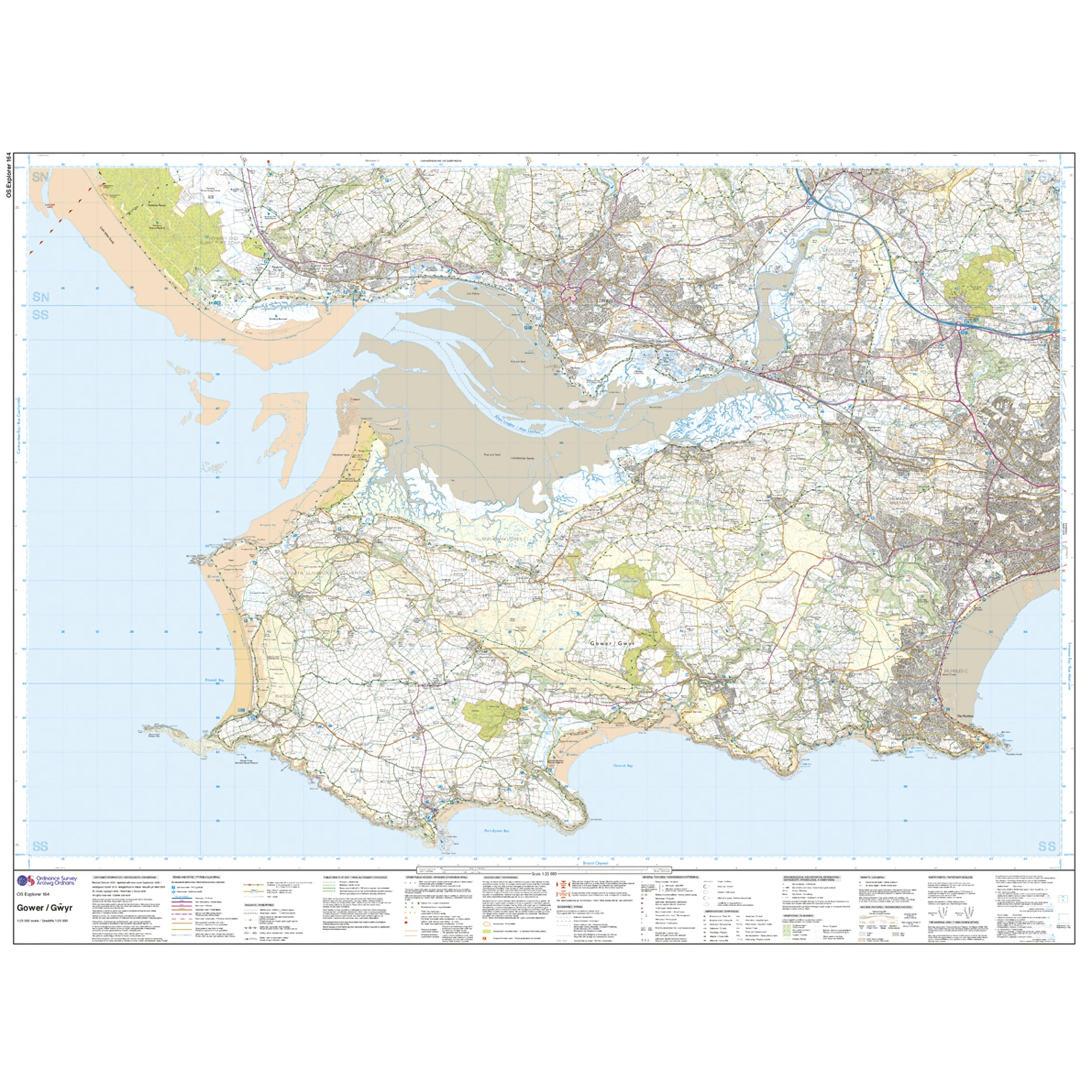 Explorer Active 164 Gower & Llanelli Map With Digital Version - Image 3