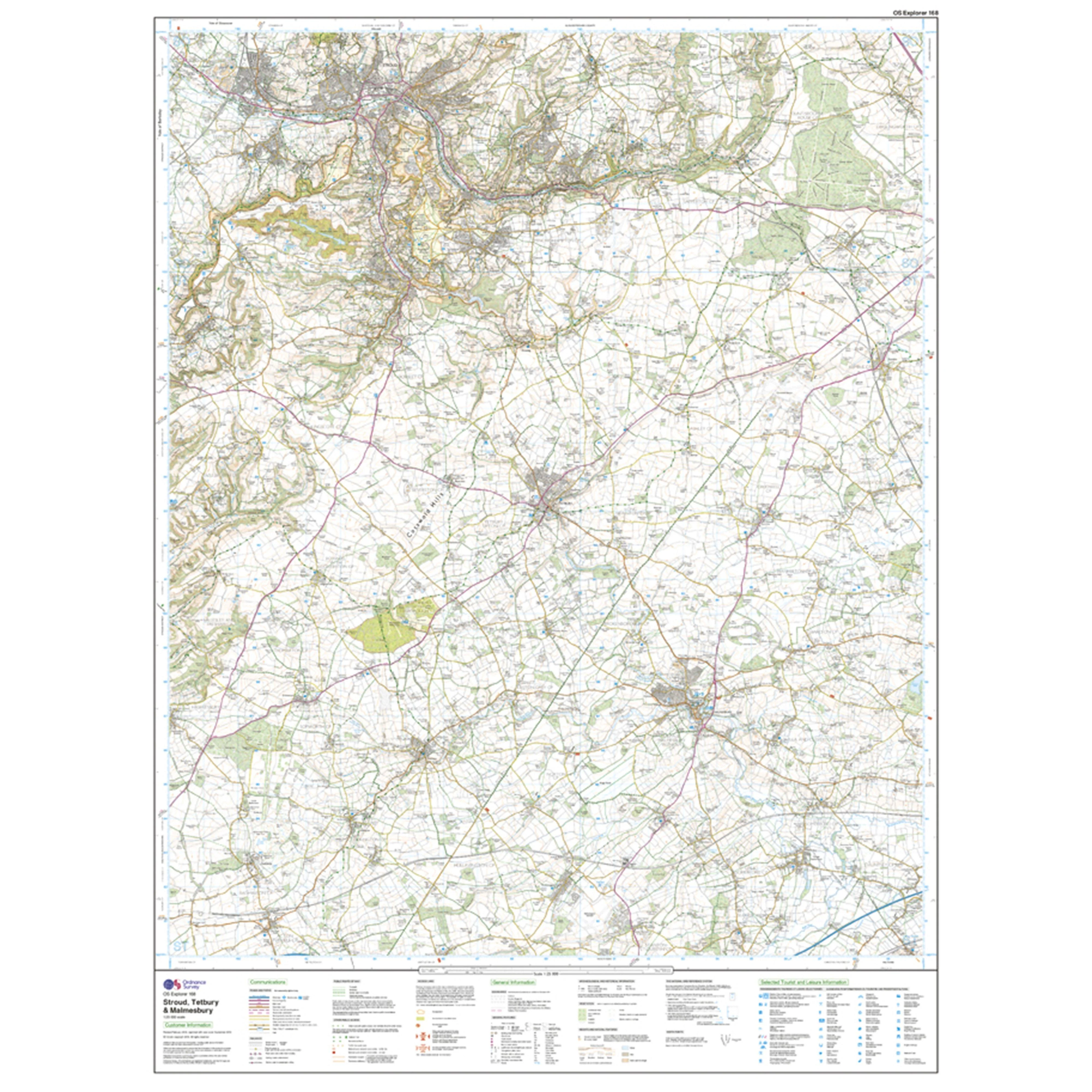 Explorer Active 168 Stroud, Tetbury & Malmesbury Map With Digital Version - Image 3