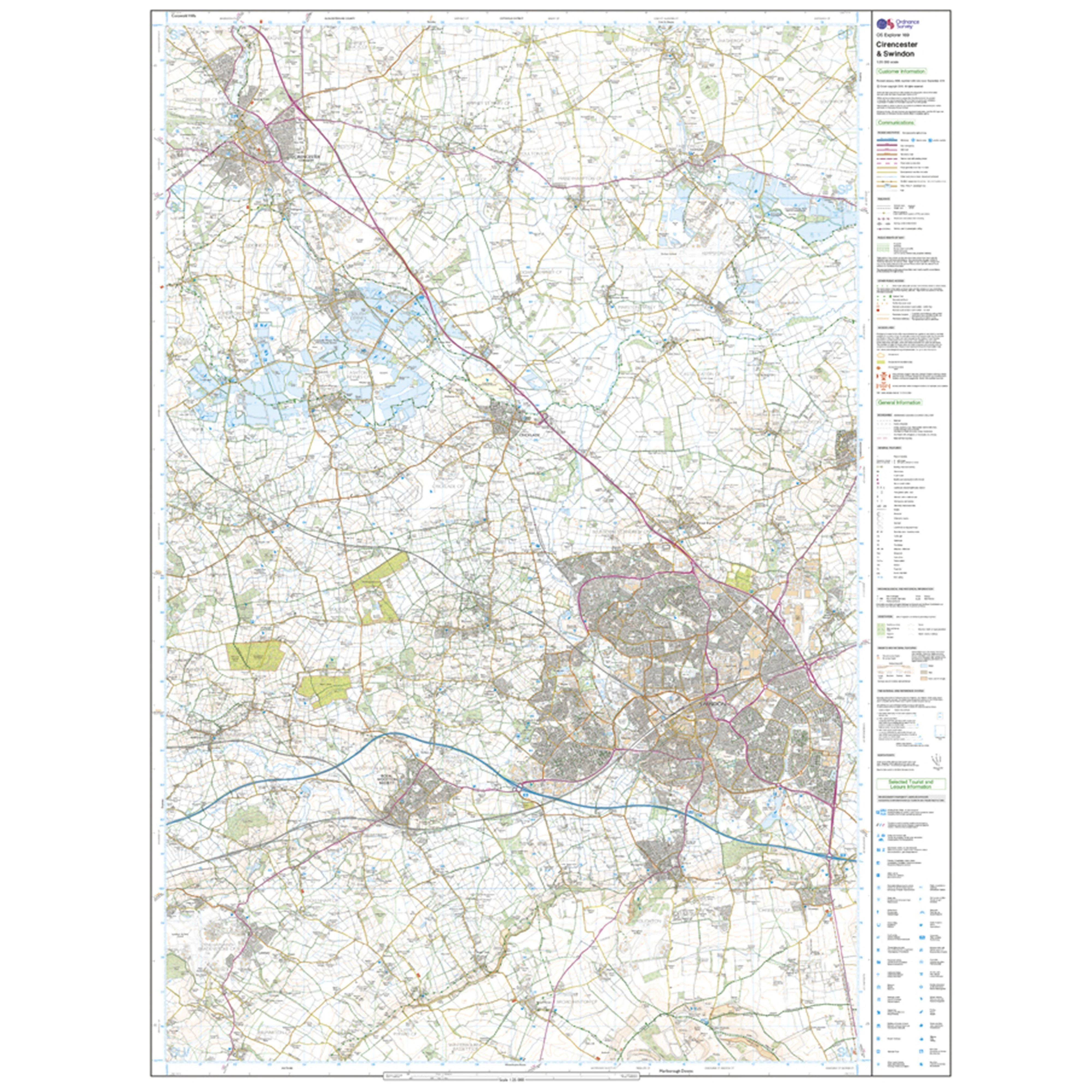 Explorer Active 169 Cirencester & Swindon Map With Digital Version - Image 3