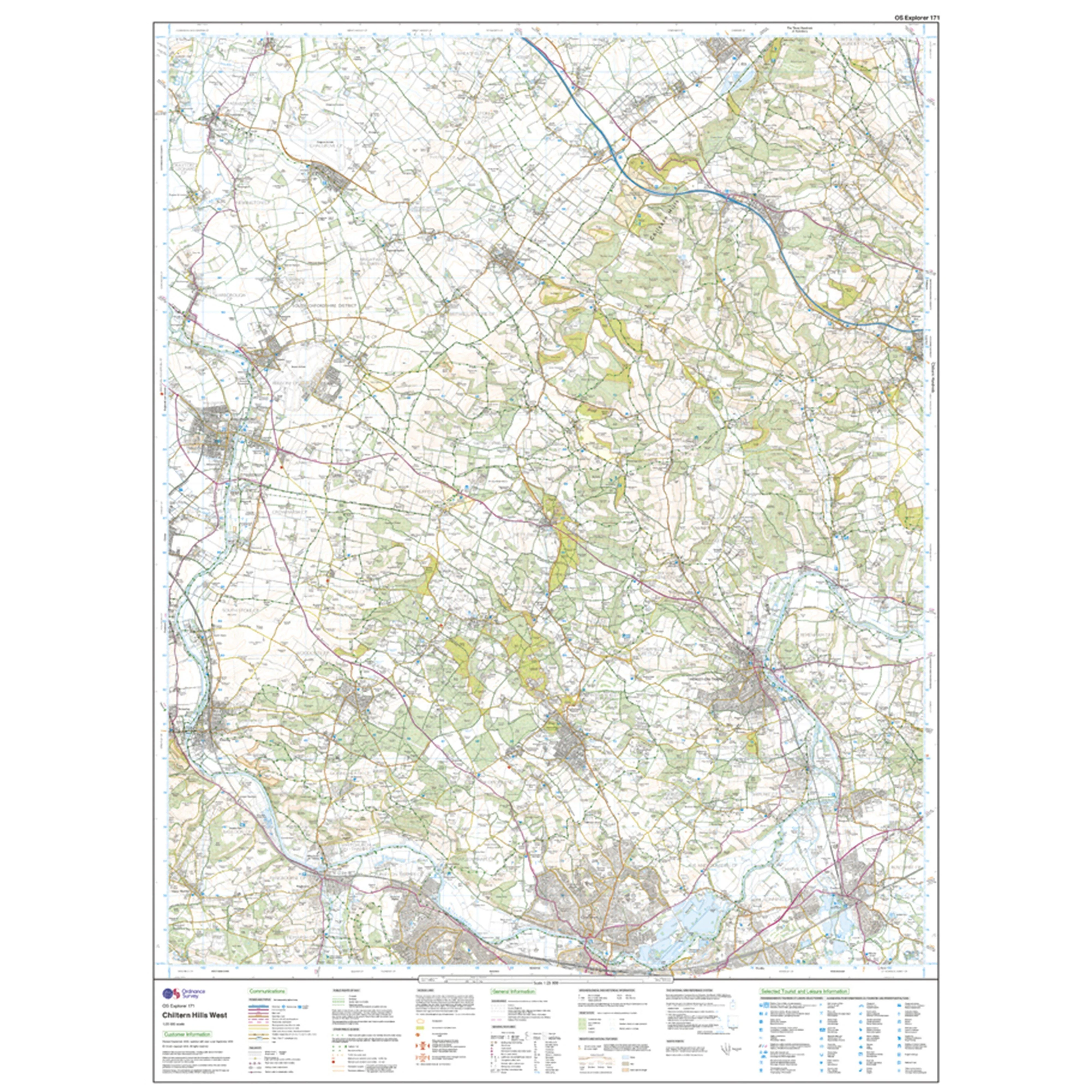 Explorer Active 171 Chiltern Hills West, Henley-on-Thames & Wallingford Map With Digital Version - Image 3