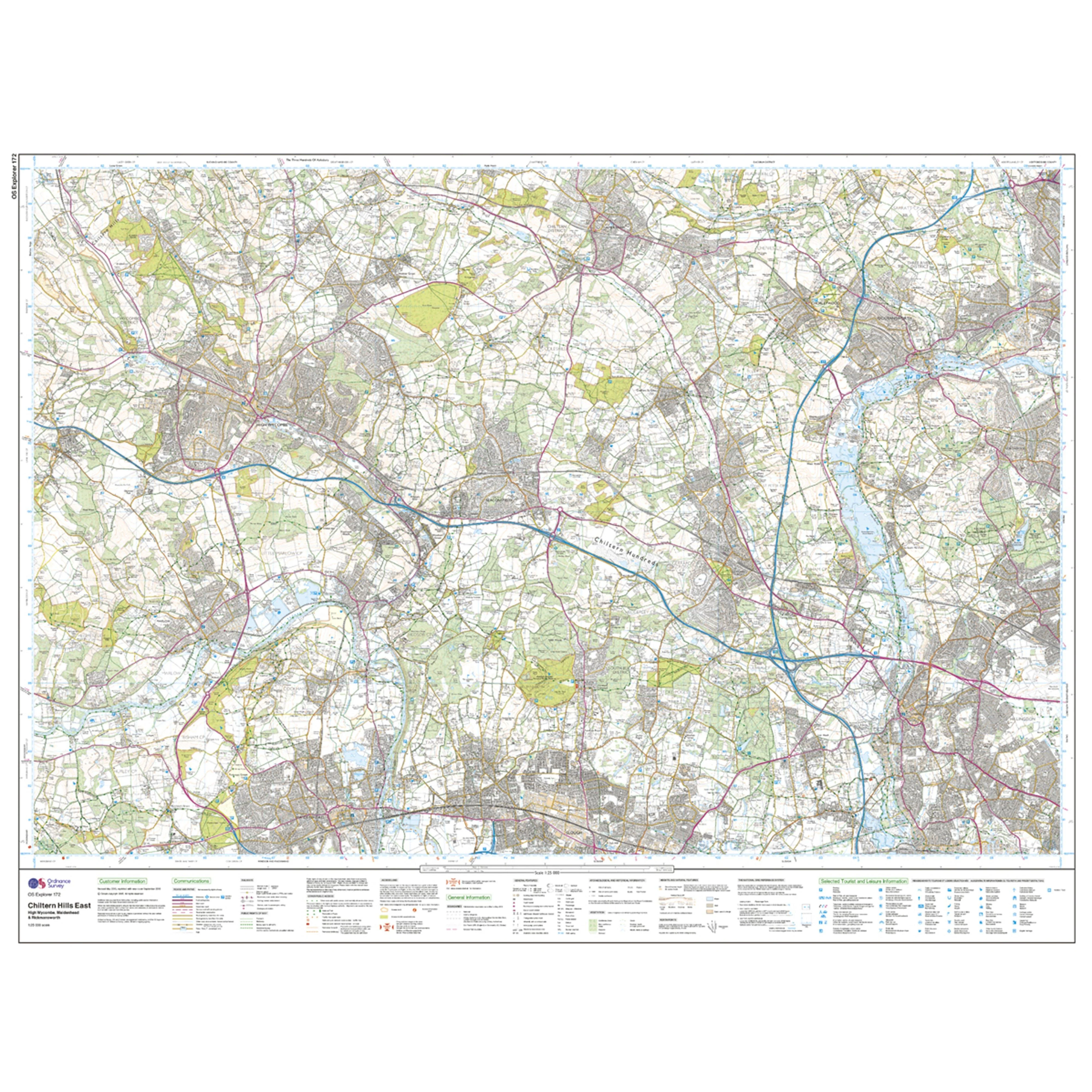 Explorer Active 172 Chiltern Hills East Map With Digital Version - Image 3