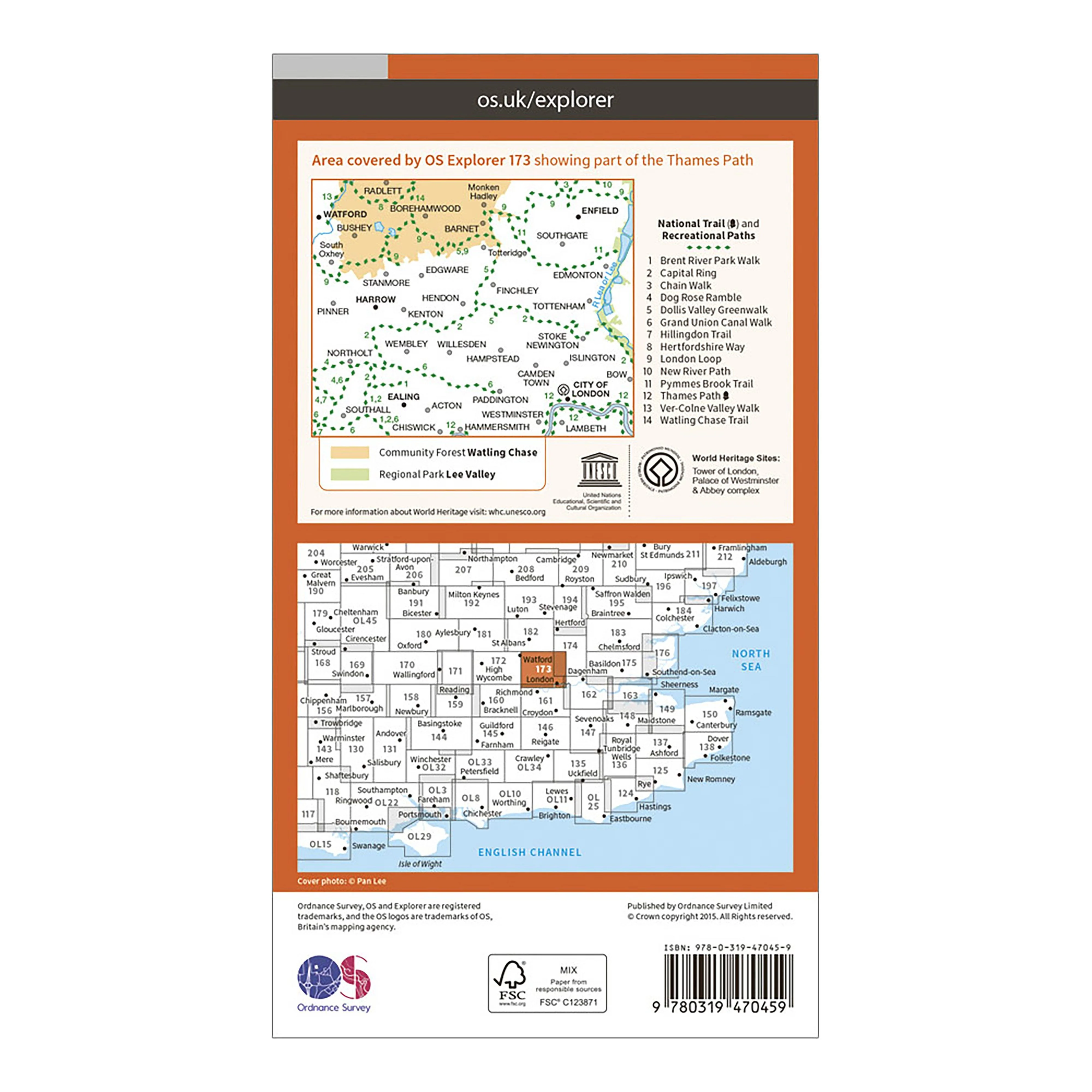 Explorer Active 173 London North Map With Digital Version - Image 2