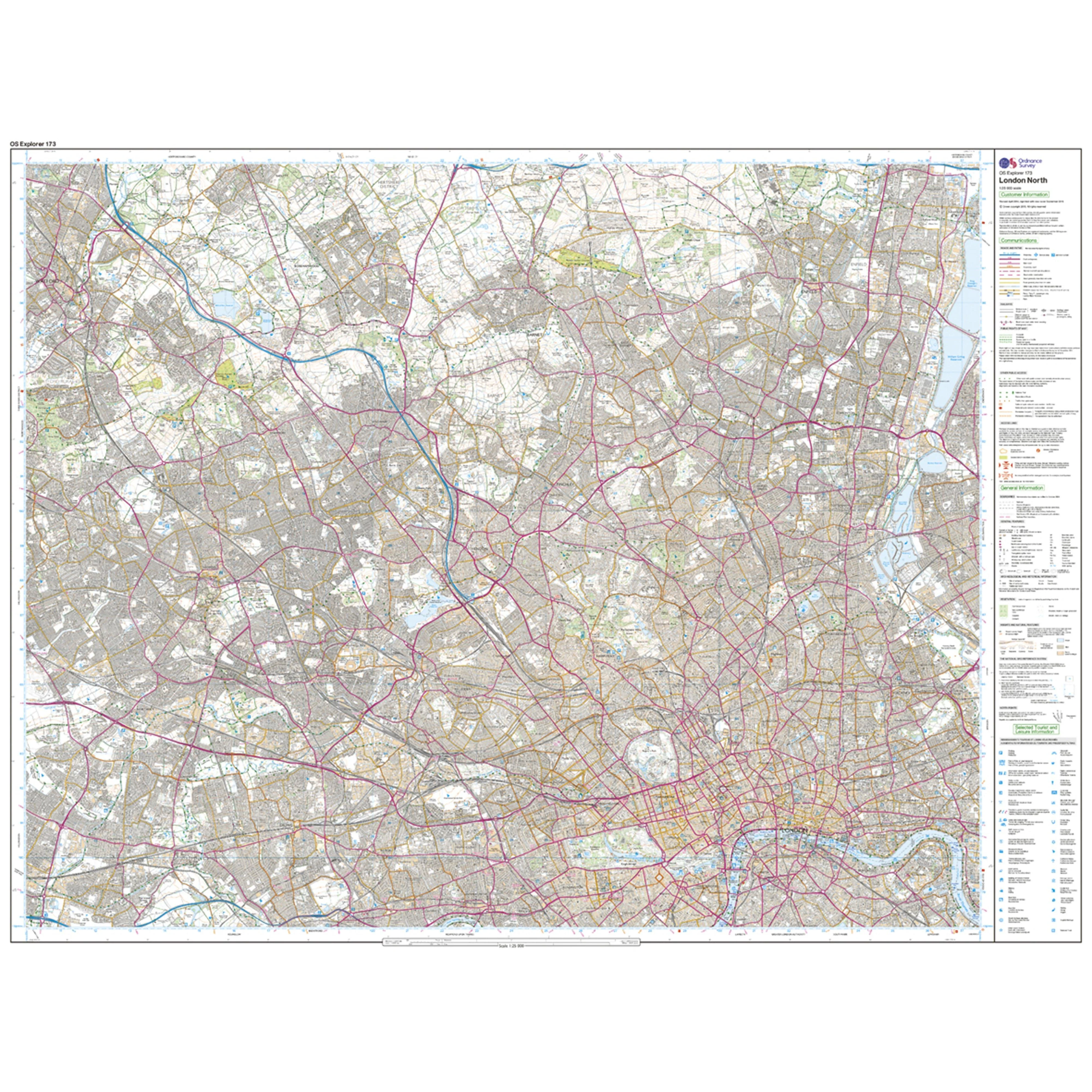 Explorer Active 173 London North Map With Digital Version - Image 3