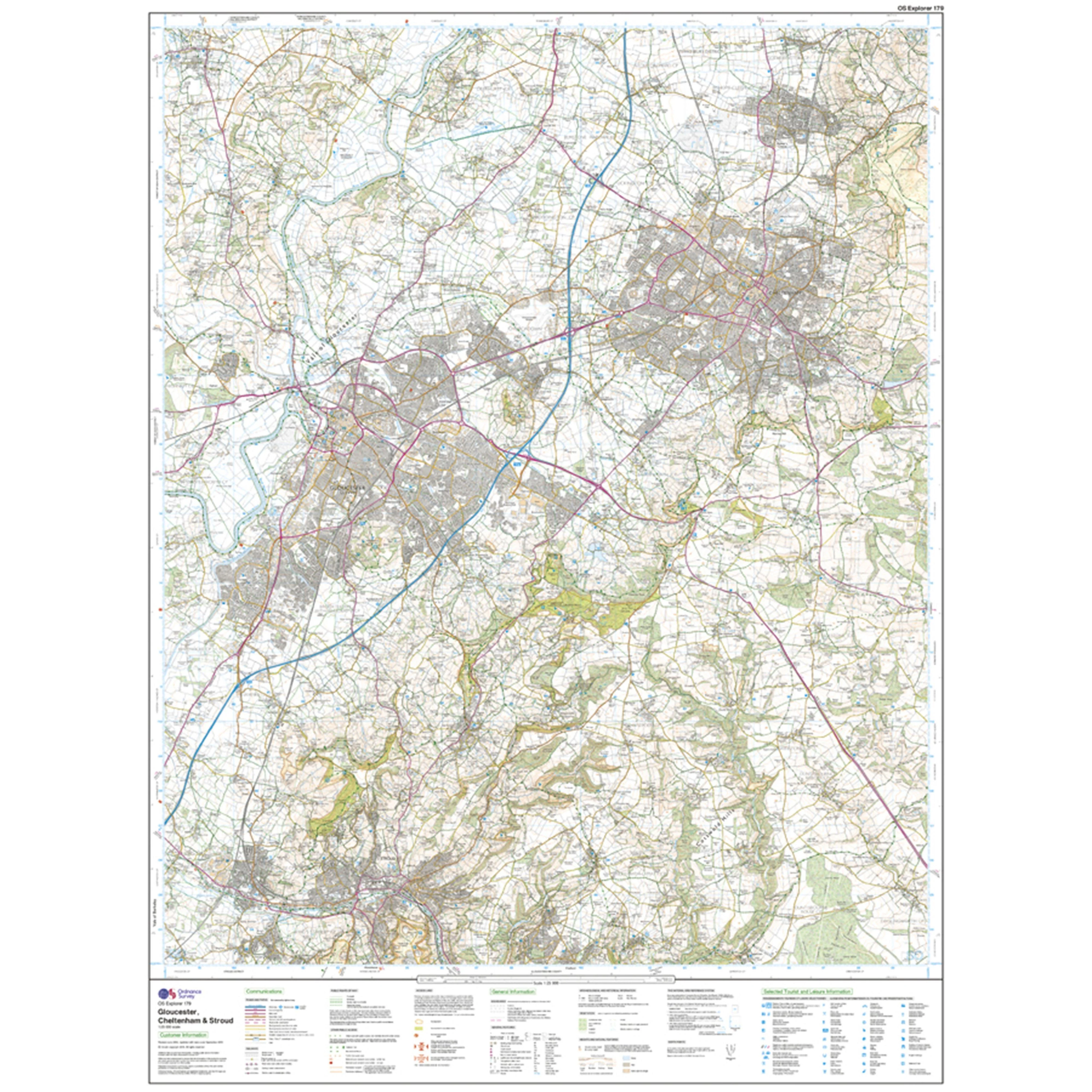 Explorer Active 179 Gloucester, Cheltenham & Stroud Map With Digital Version - Image 3