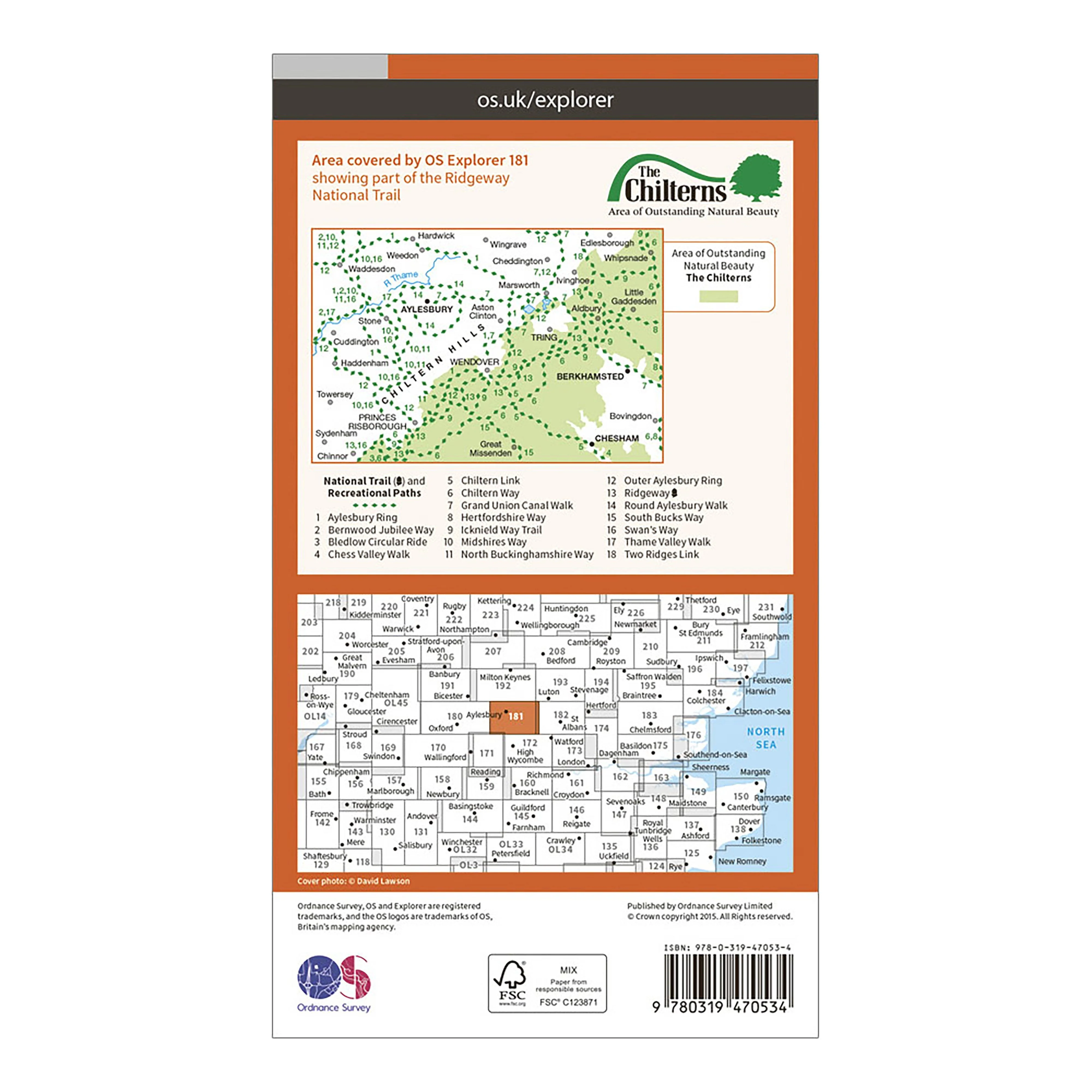 Explorer Active 181 Chiltern Hills North Map With Digital Version - Image 2