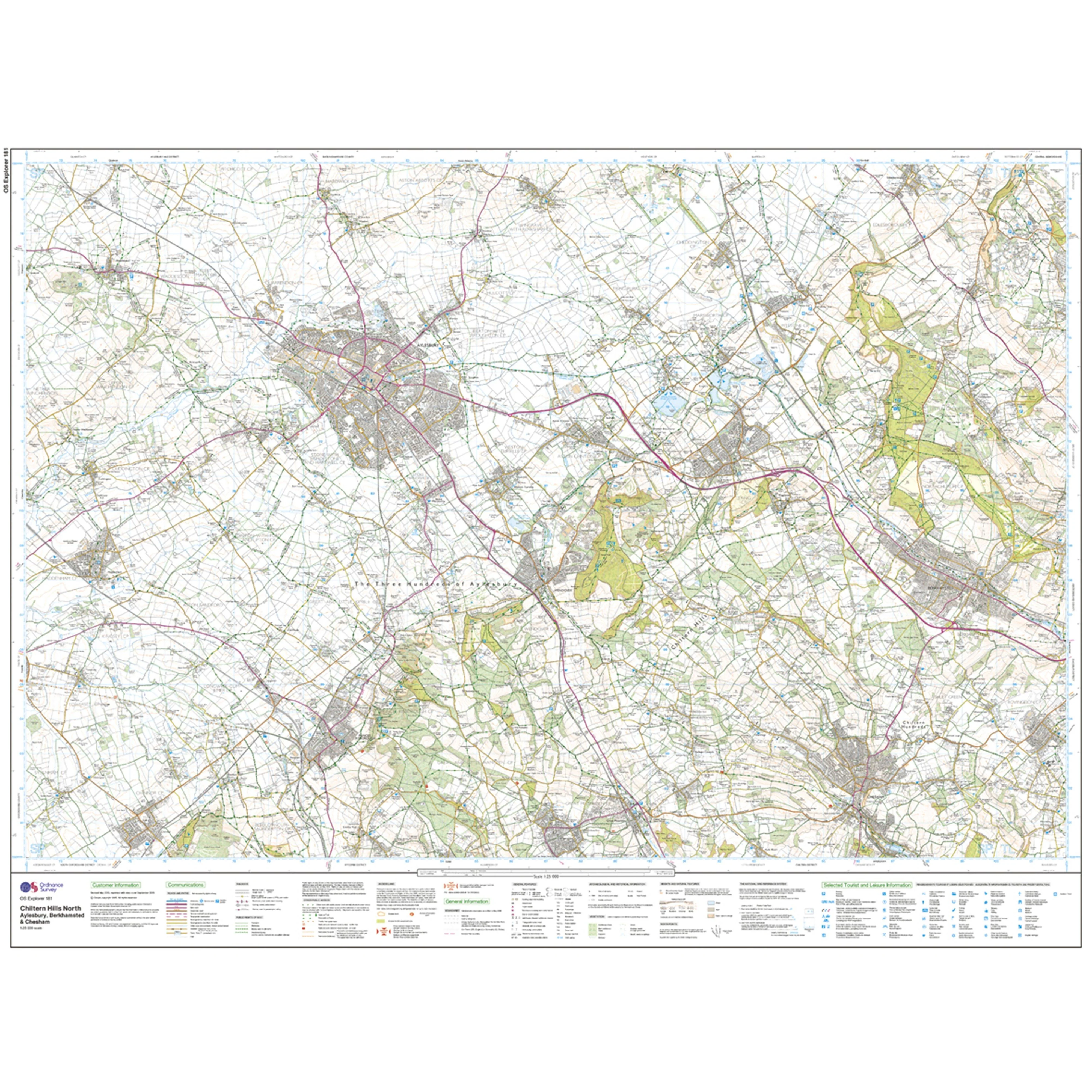 Explorer Active 181 Chiltern Hills North Map With Digital Version - Image 3