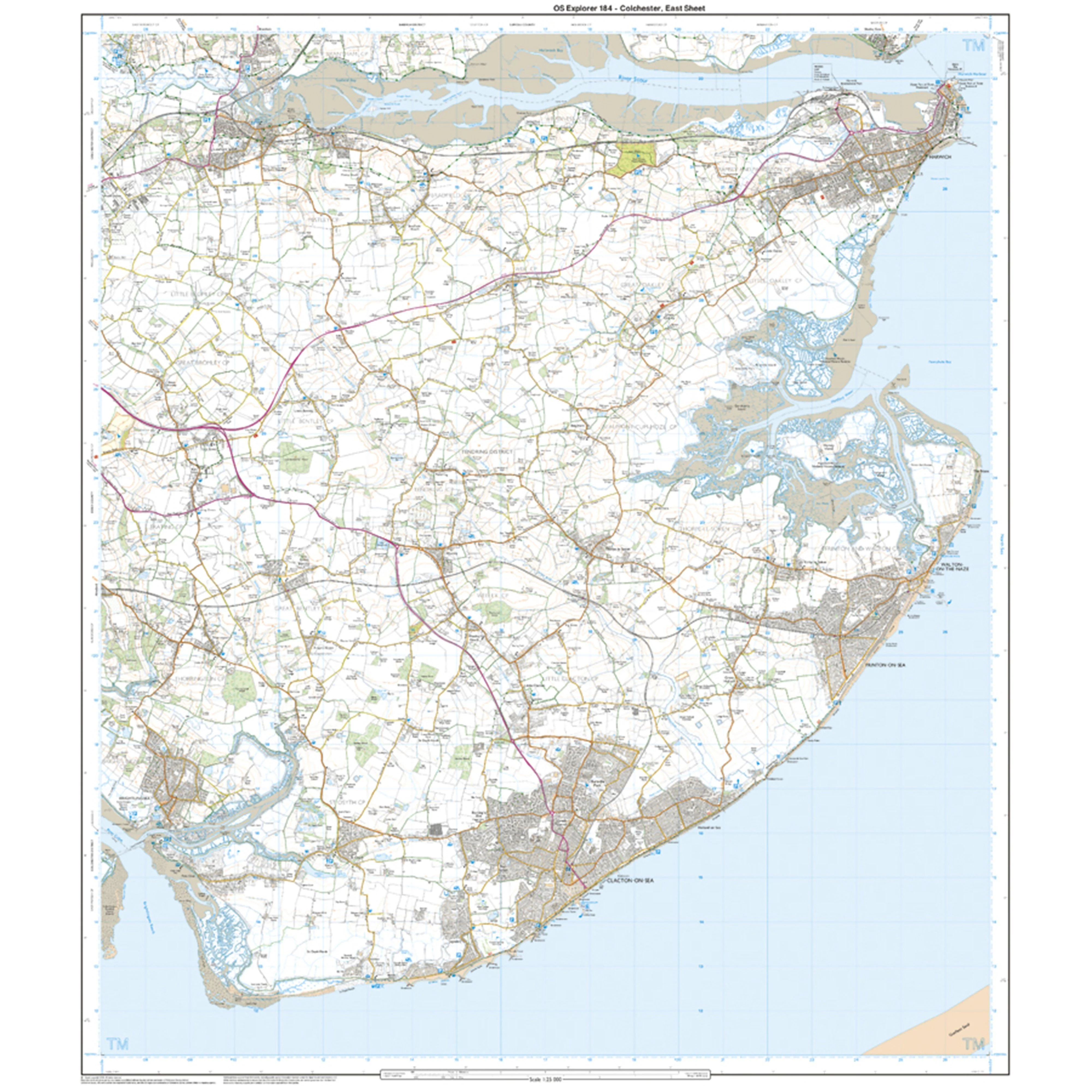 Explorer Active 184 Colchester, Harwick & Clacton-on-Sea Map With Digital Version - Image 3