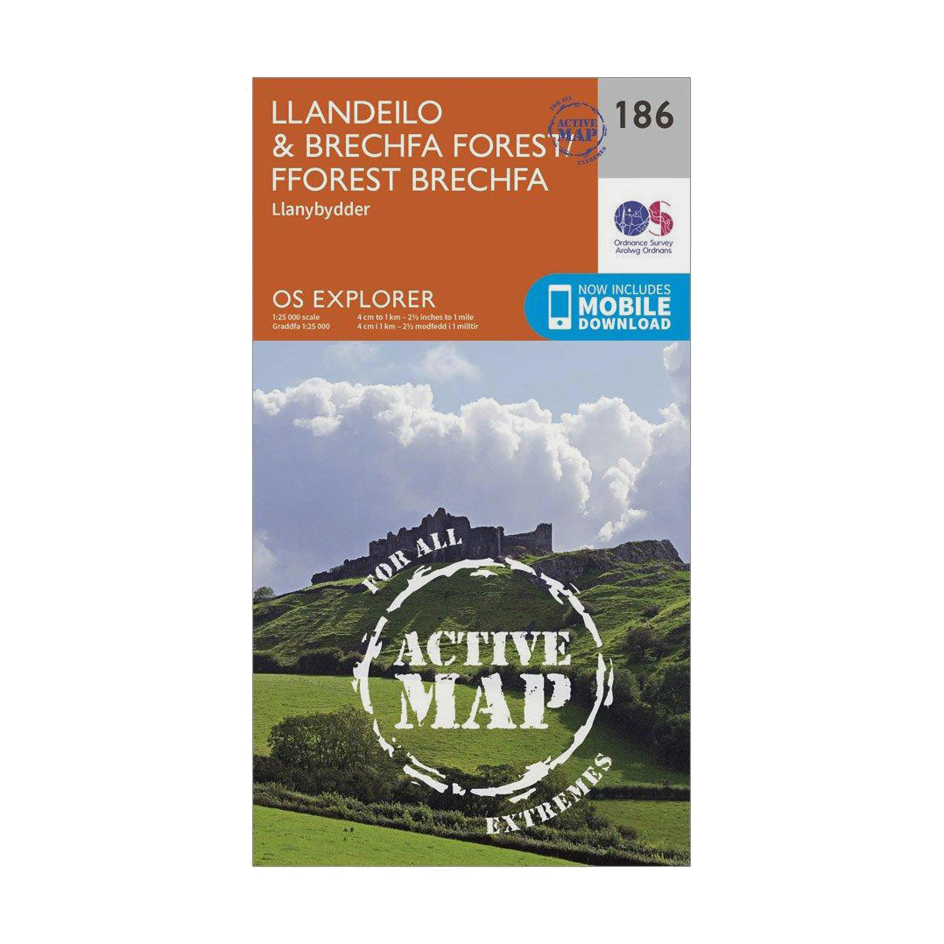 Explorer Active 186 Llandeilo & Brechfa Forest Map With Digital Version - Image 4