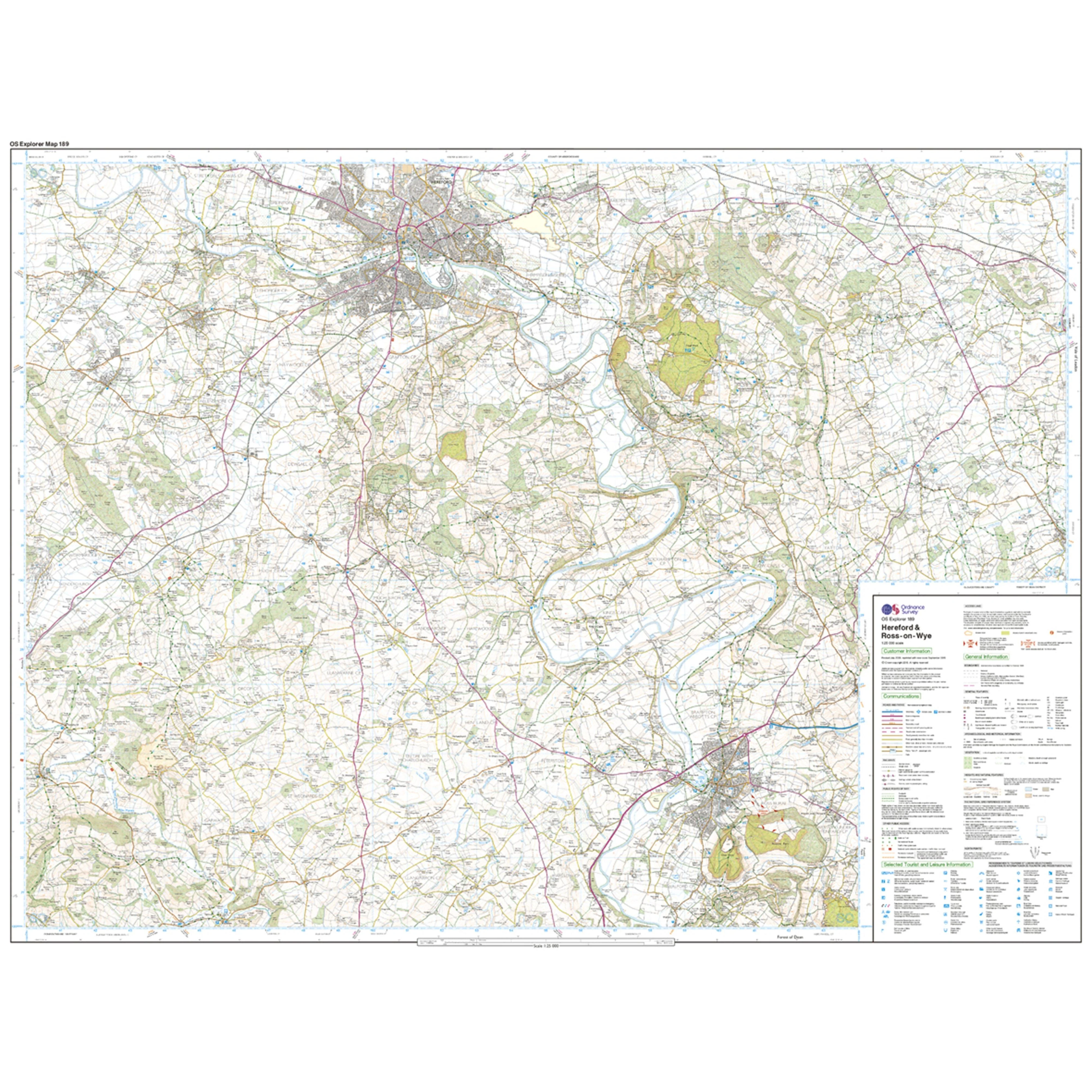 Explorer Active 189 Hereford & Ross-on-Wye Map With Digital Version - Image 3