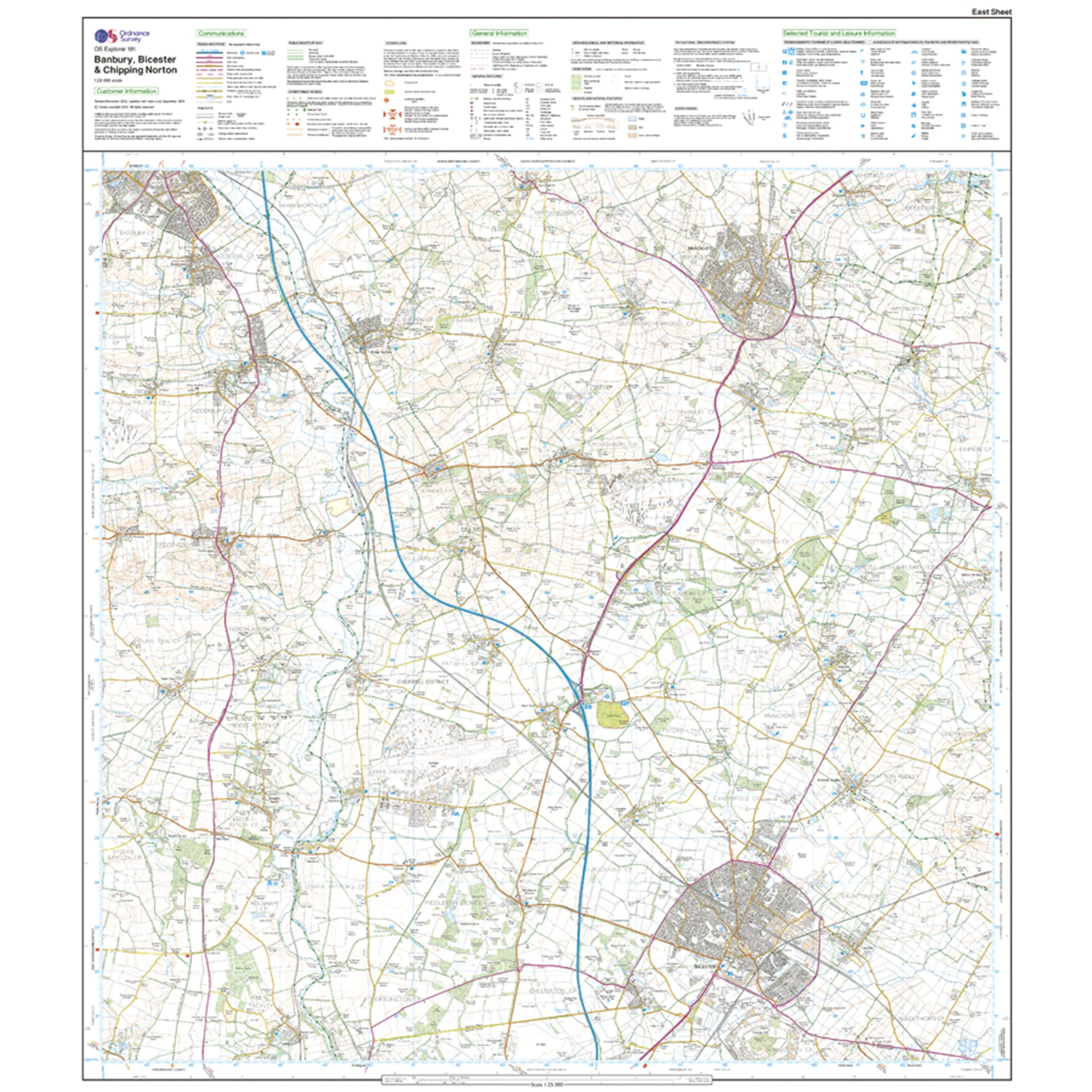 Explorer Active 191 Banbury, Bicester & Chipping Norton Map With Digital Version - Image 3