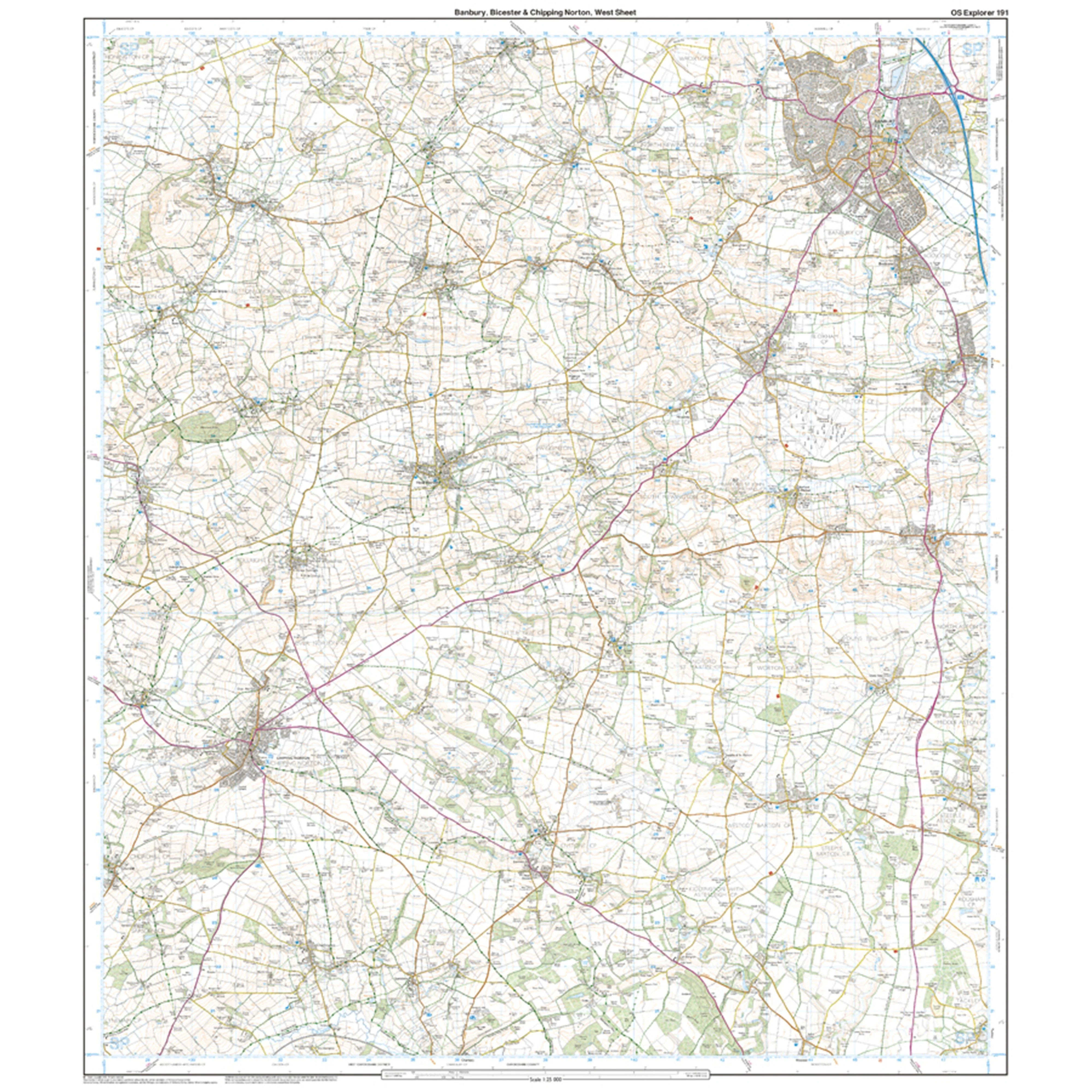 Explorer Active 191 Banbury, Bicester & Chipping Norton Map With Digital Version - Image 4