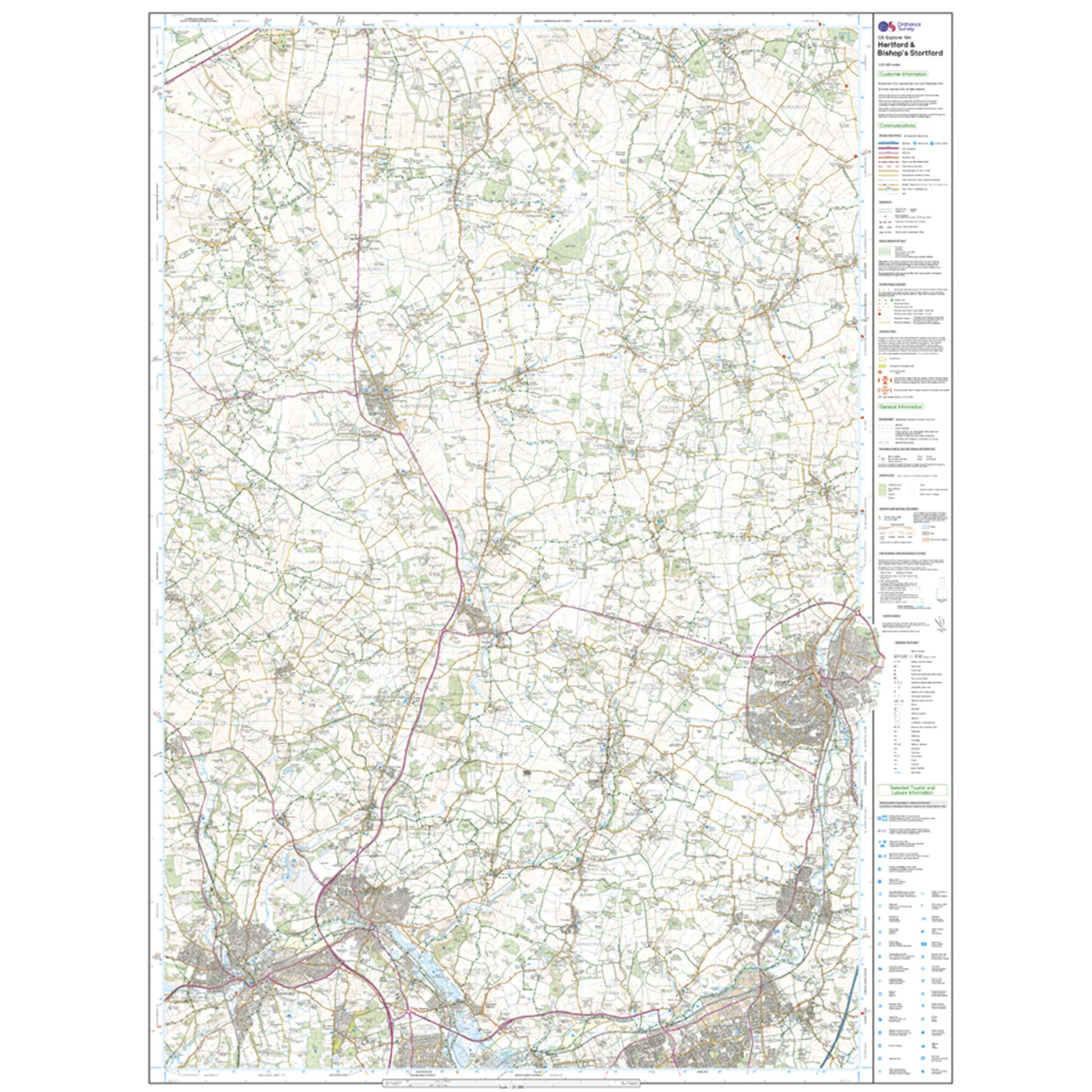 Explorer Active 194 Hertford & Bishop's Stortford Map With Digital Version - Image 3