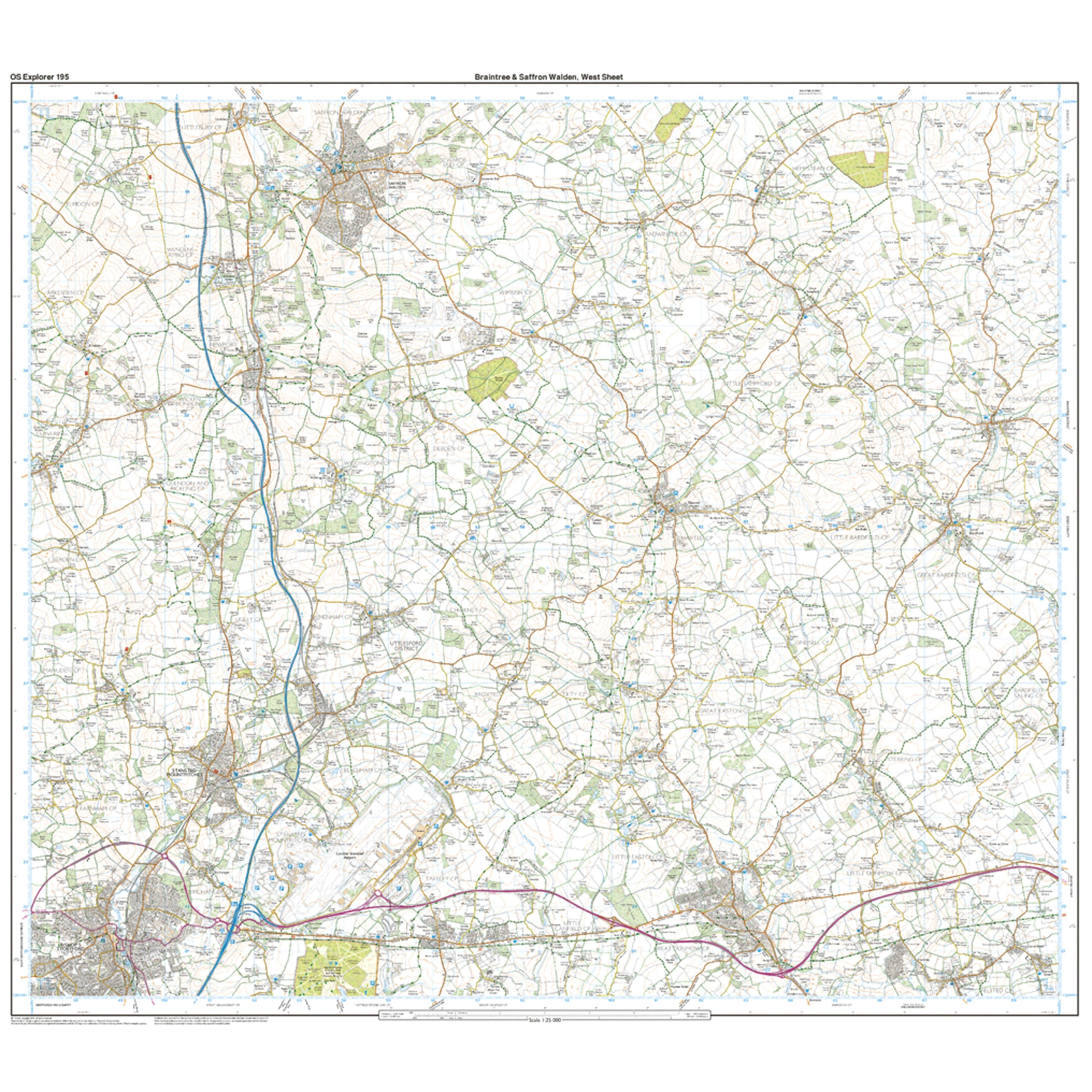 Explorer Active 195 Braintree & Saffron Walden Map With Digital Version - Image 4