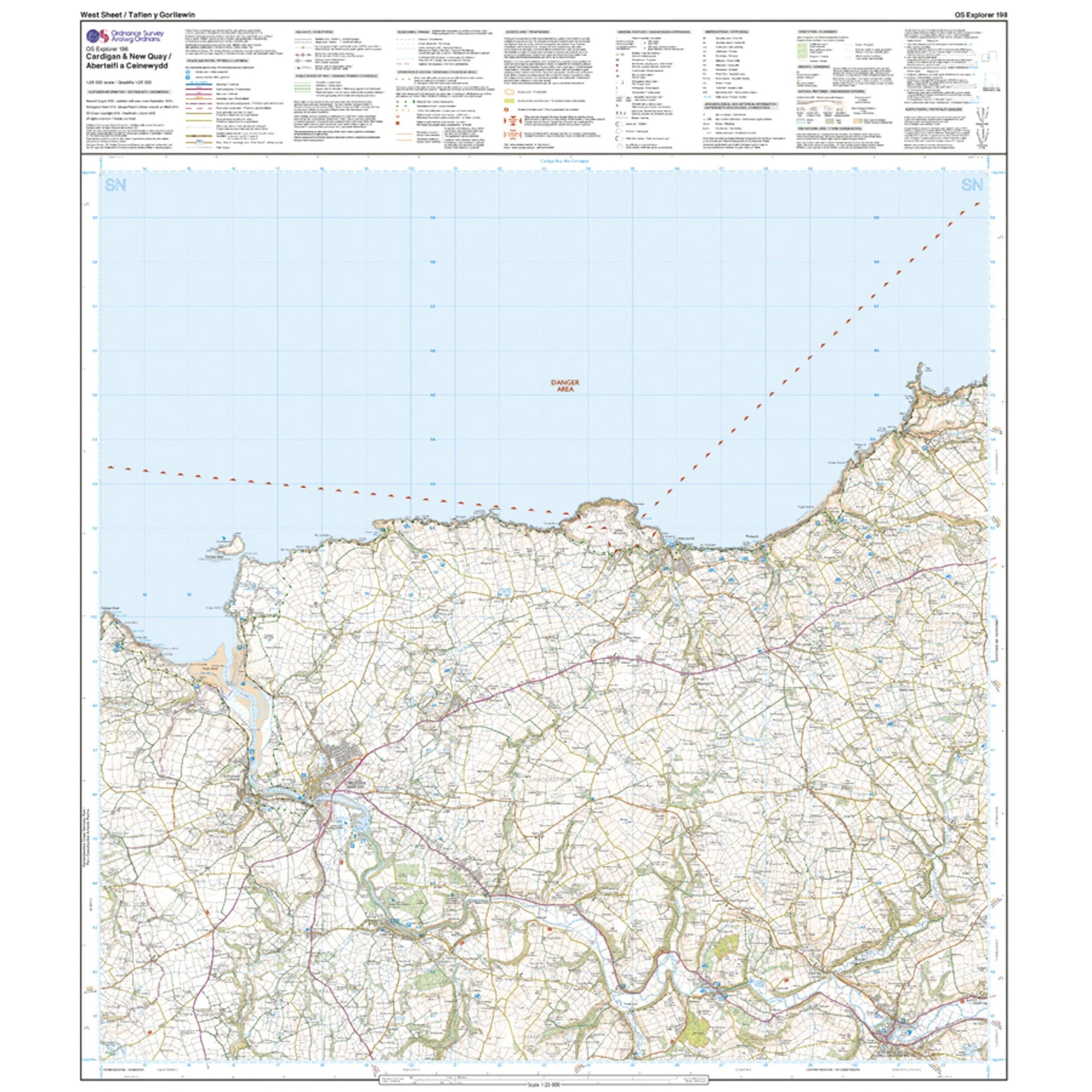 Explorer Active 198 Cardigan & New Quay Map With Digital Version - Image 4