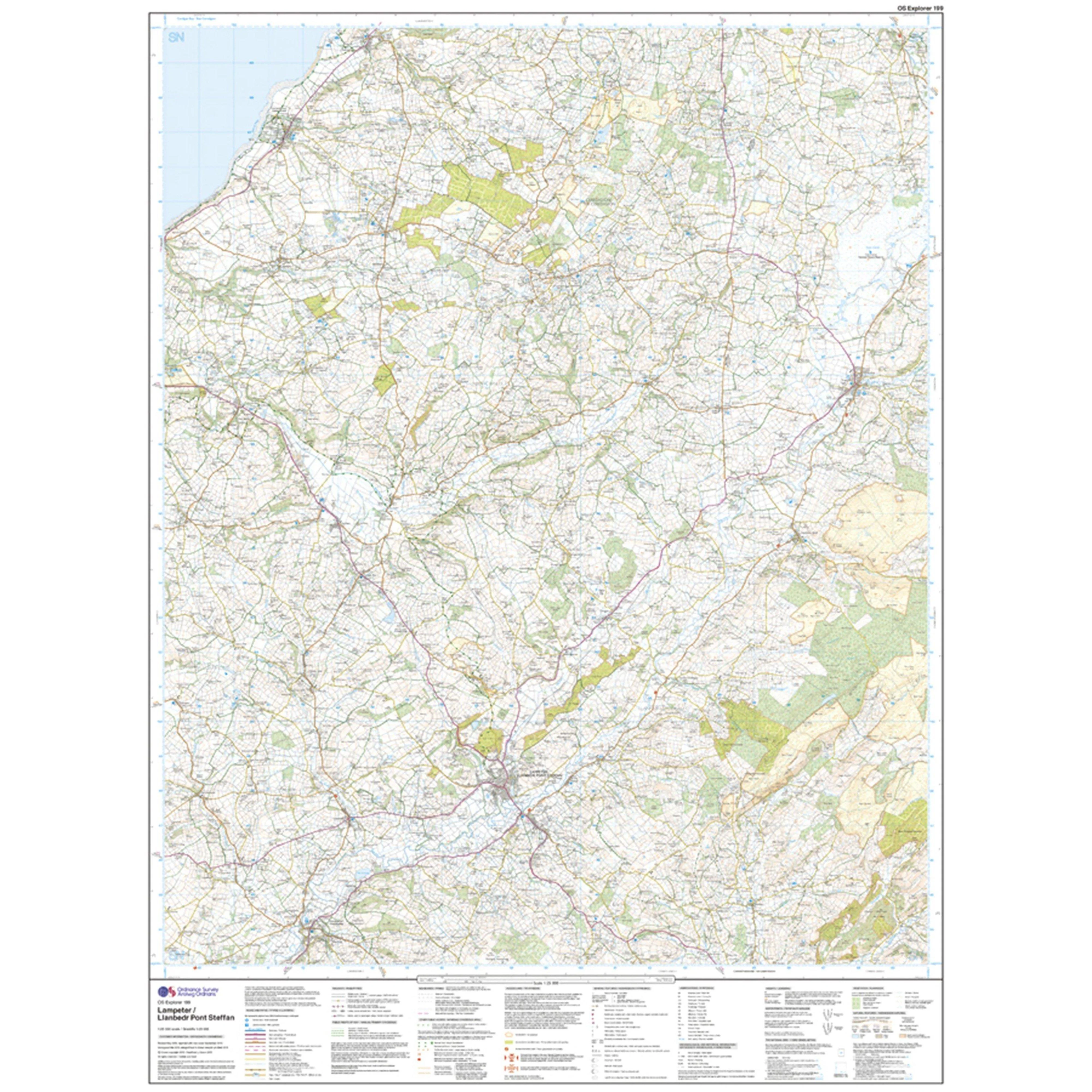 Explorer Active 199 Lampeter, Tregaron & Llan-non Map With Digital Version - Image 3