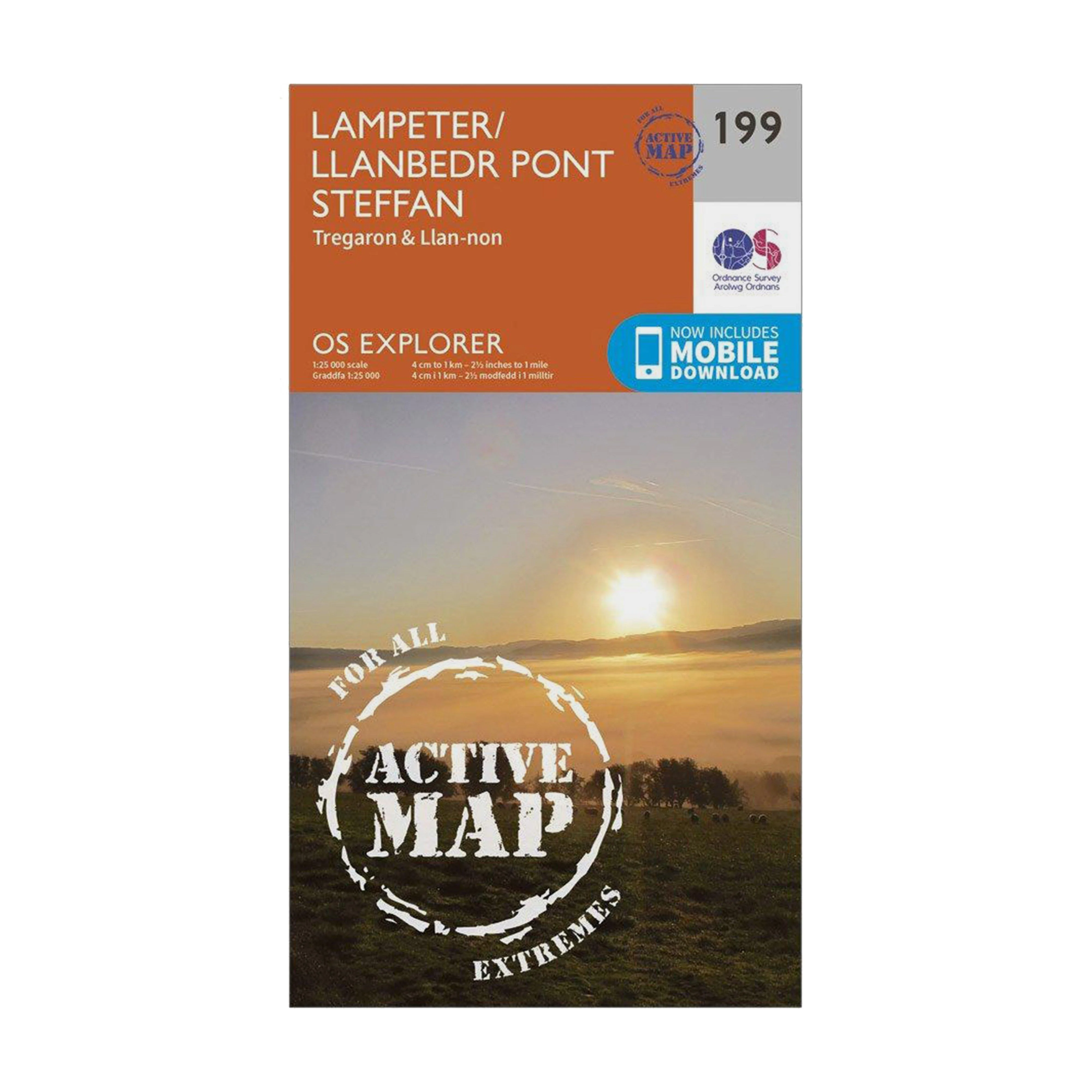 Explorer Active 199 Lampeter, Tregaron & Llan-non Map With Digital Version - Image 4