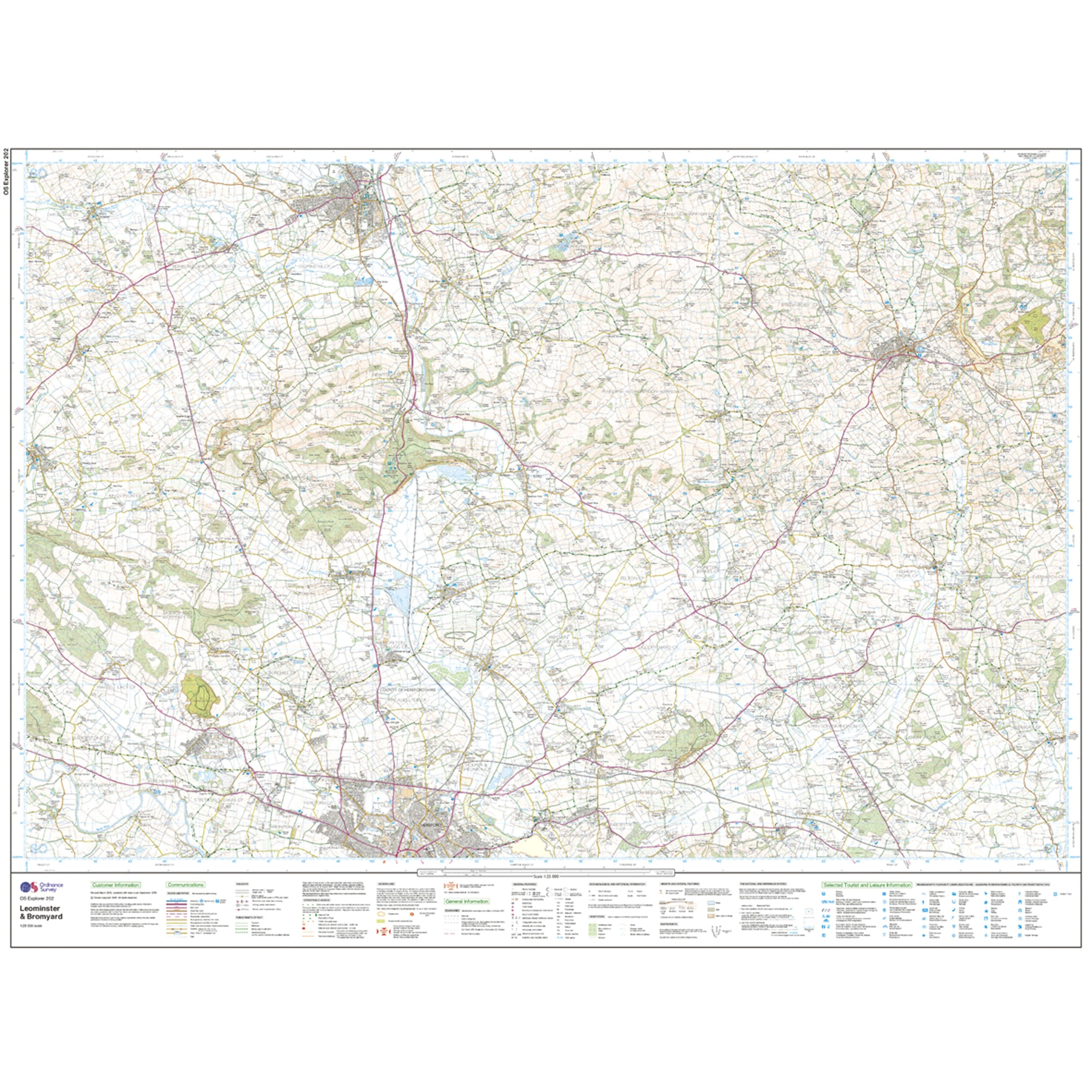 Explorer Active 202 Leominster  Bromyard Map With Digital Version - Image 3