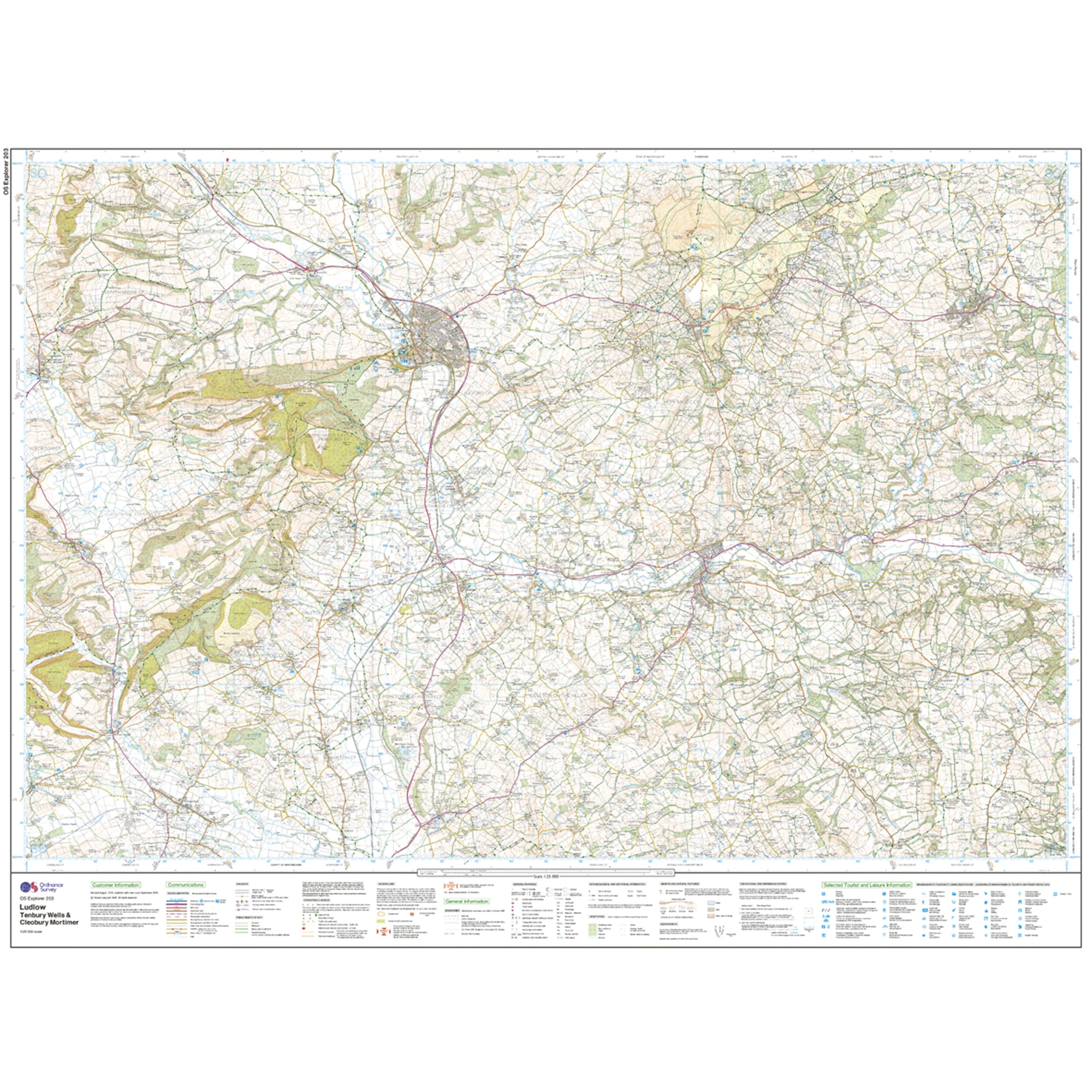 Explorer Active 203 Ludlow Tenbury Wells  Cleobury Mortimer Map With Digital Version - Image 3