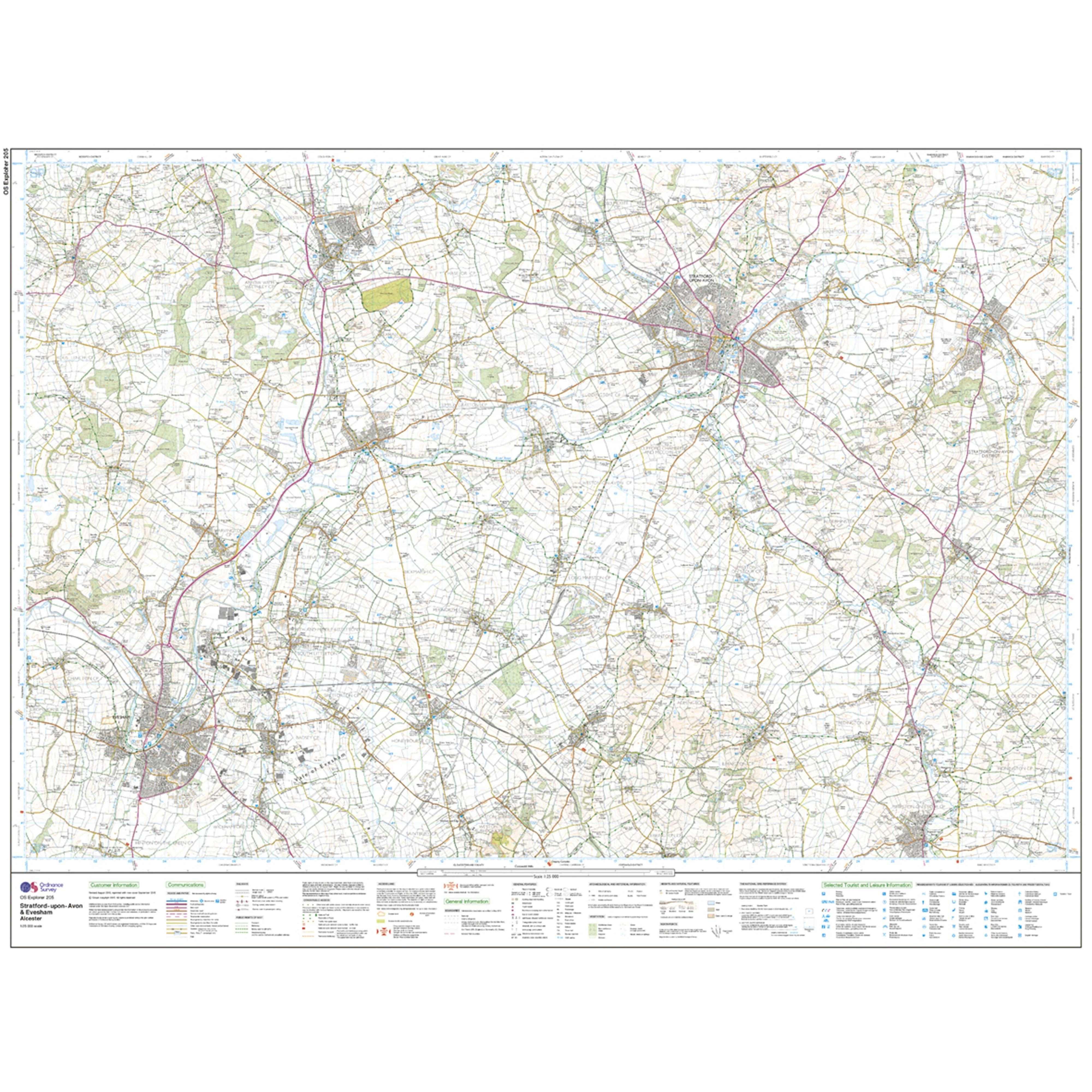 Explorer Active 205 Stratford-upon-Avon & Evesham Map With Digital Version - Image 3