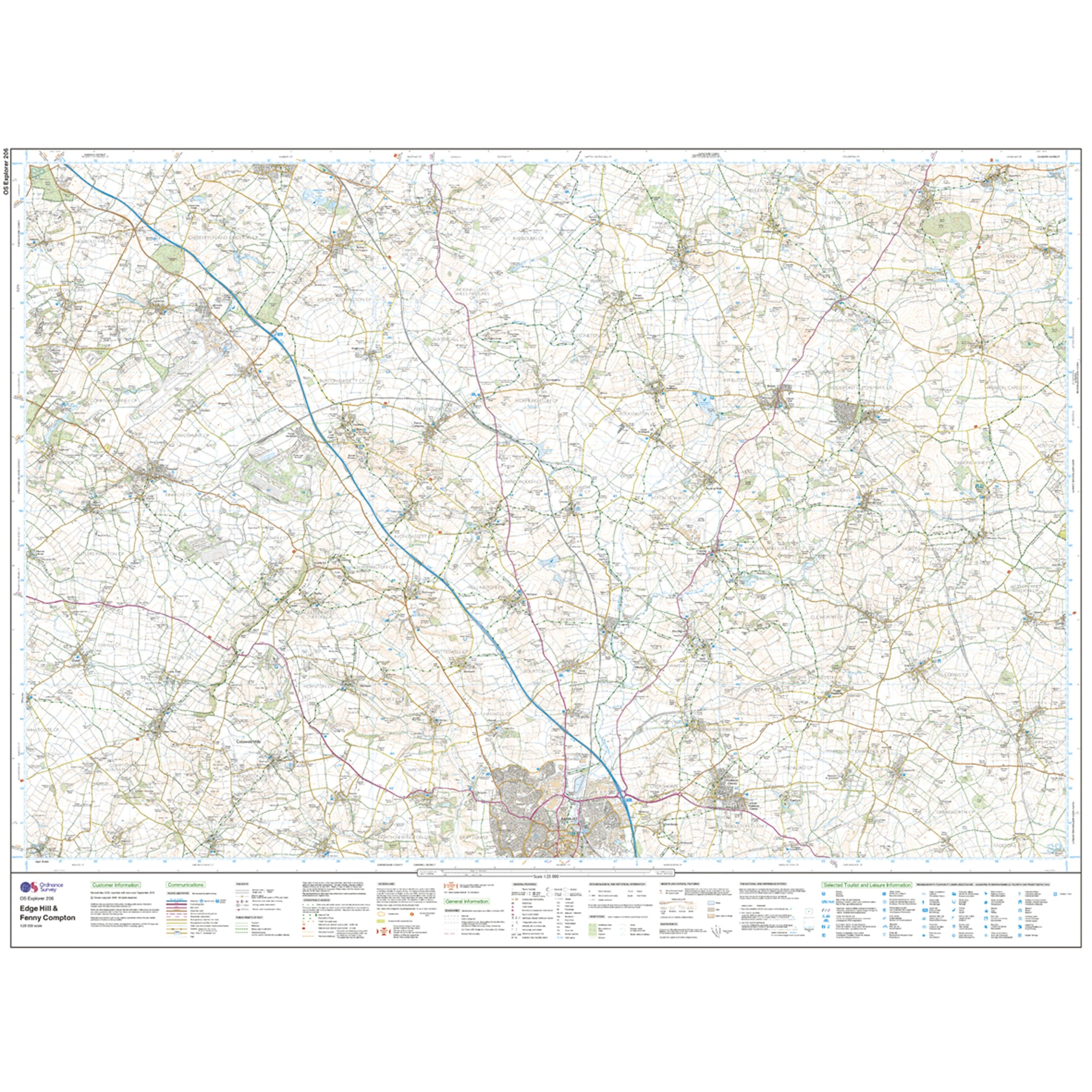 Explorer Active 206 Edge Hill  Fenny Compton Map With Digital Version - Image 3