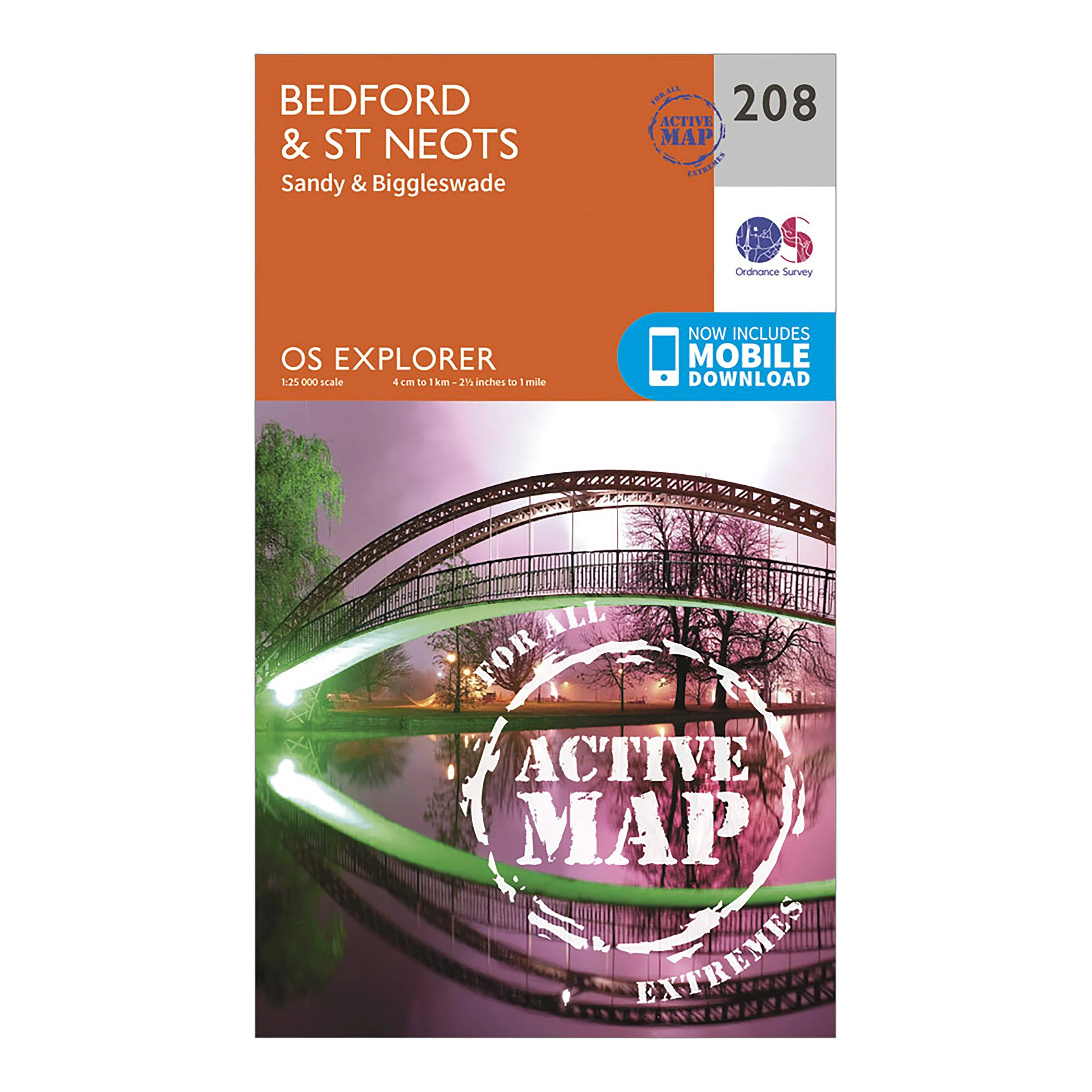 Explorer Active 208 Bedford St Neots Map With Digital Version