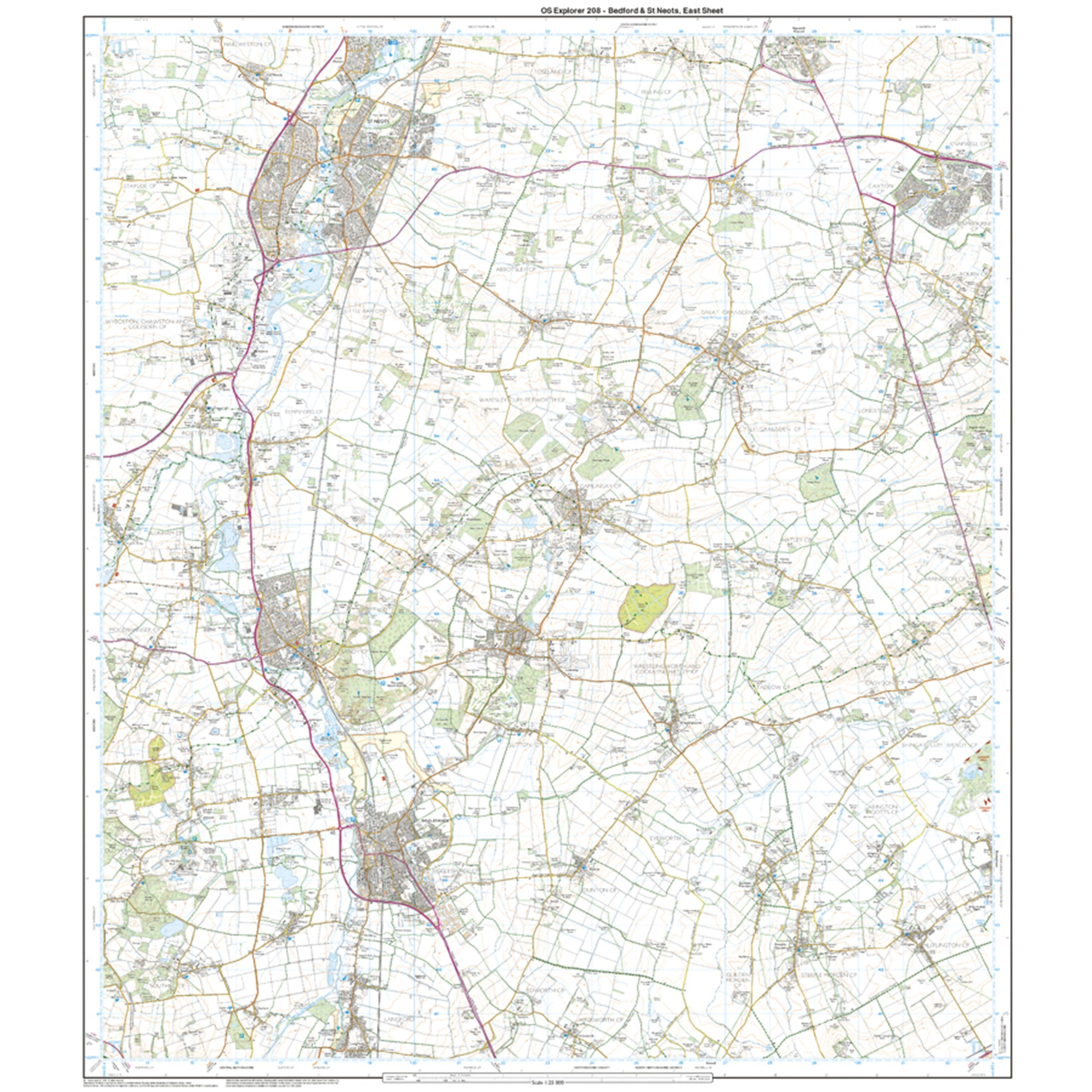 Explorer Active 208 Bedford St Neots Map With Digital Version - Image 3