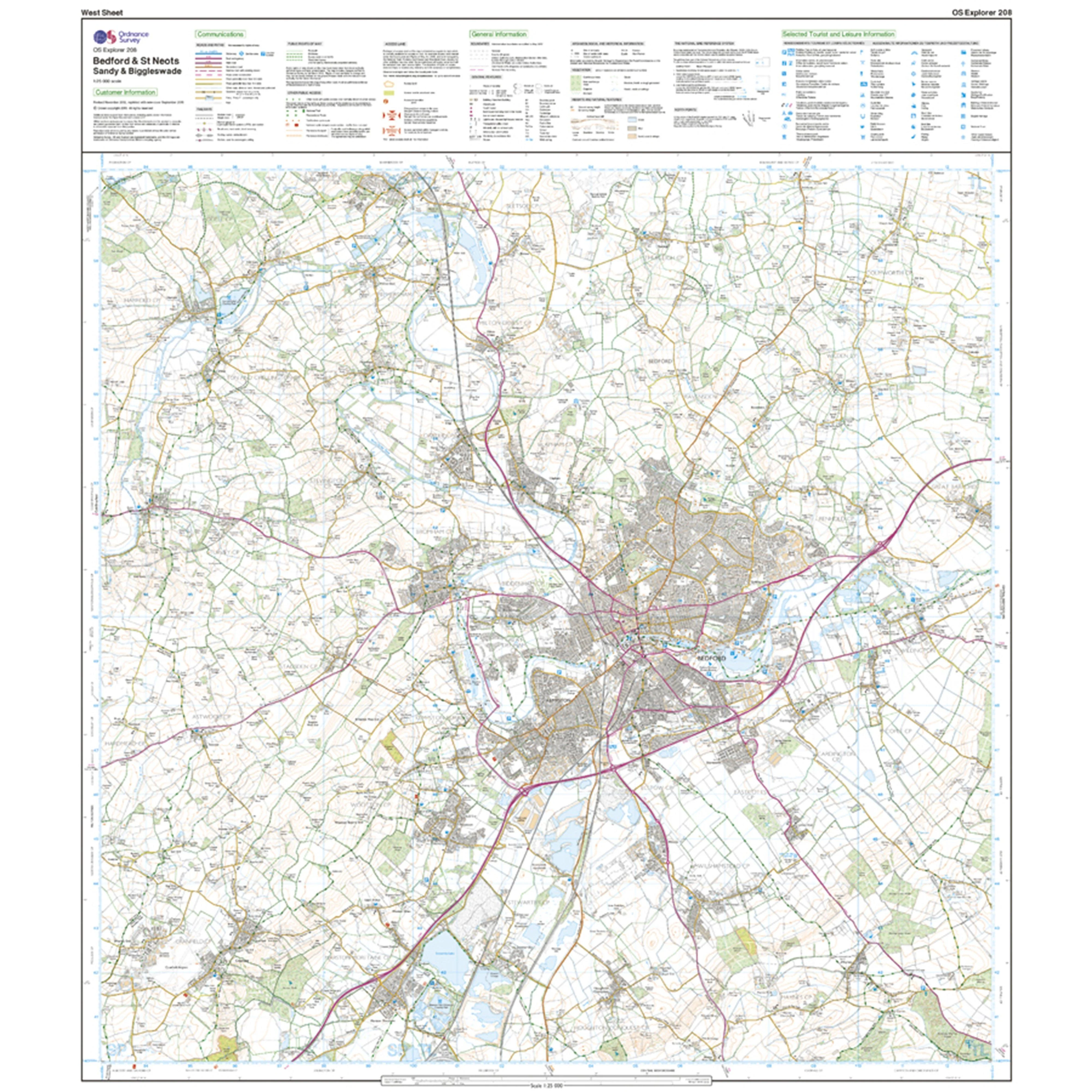 Explorer Active 208 Bedford St Neots Map With Digital Version - Image 4
