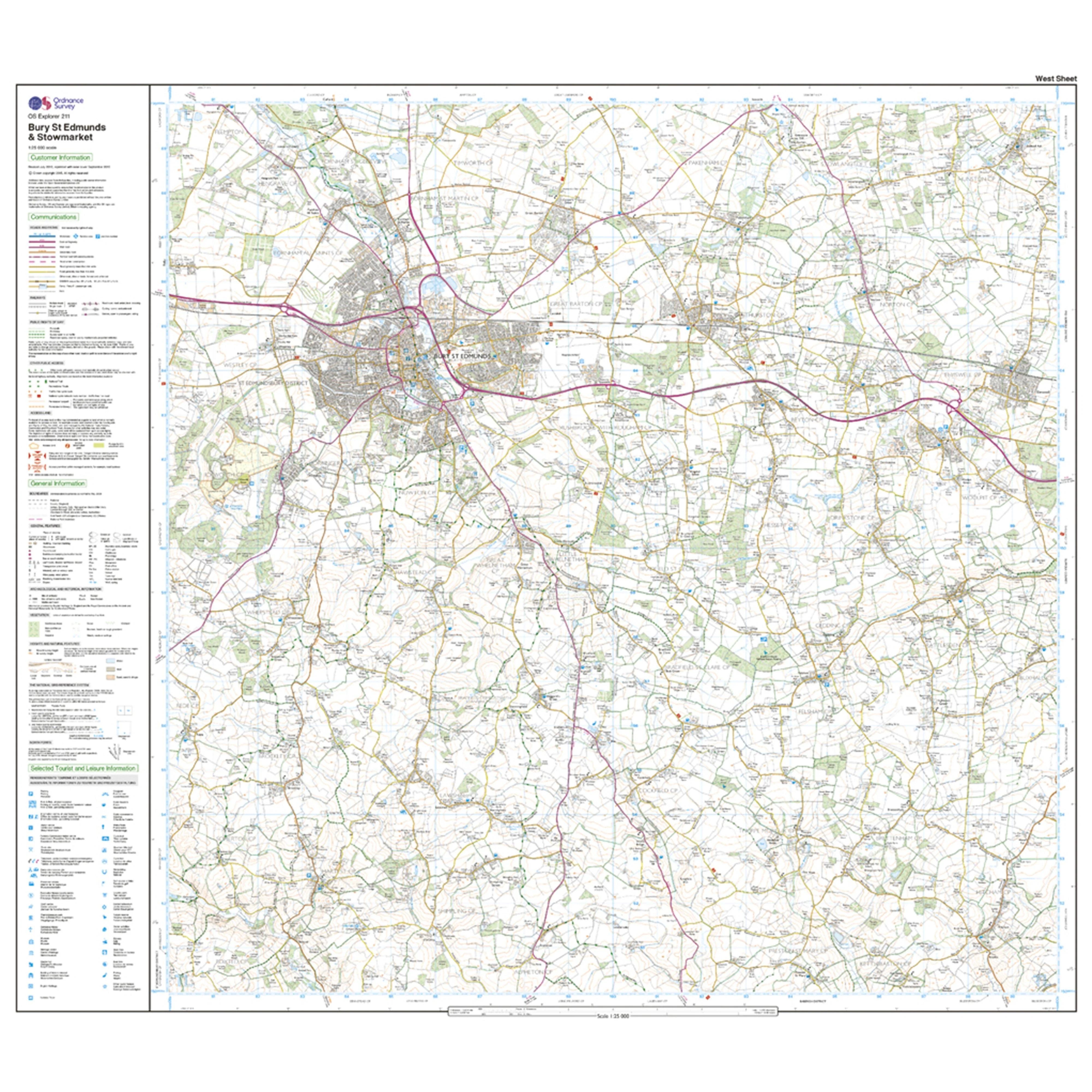 Explorer Active 211 Bury St Edmunds & Stowmarket Map With Digital Version - Image 4