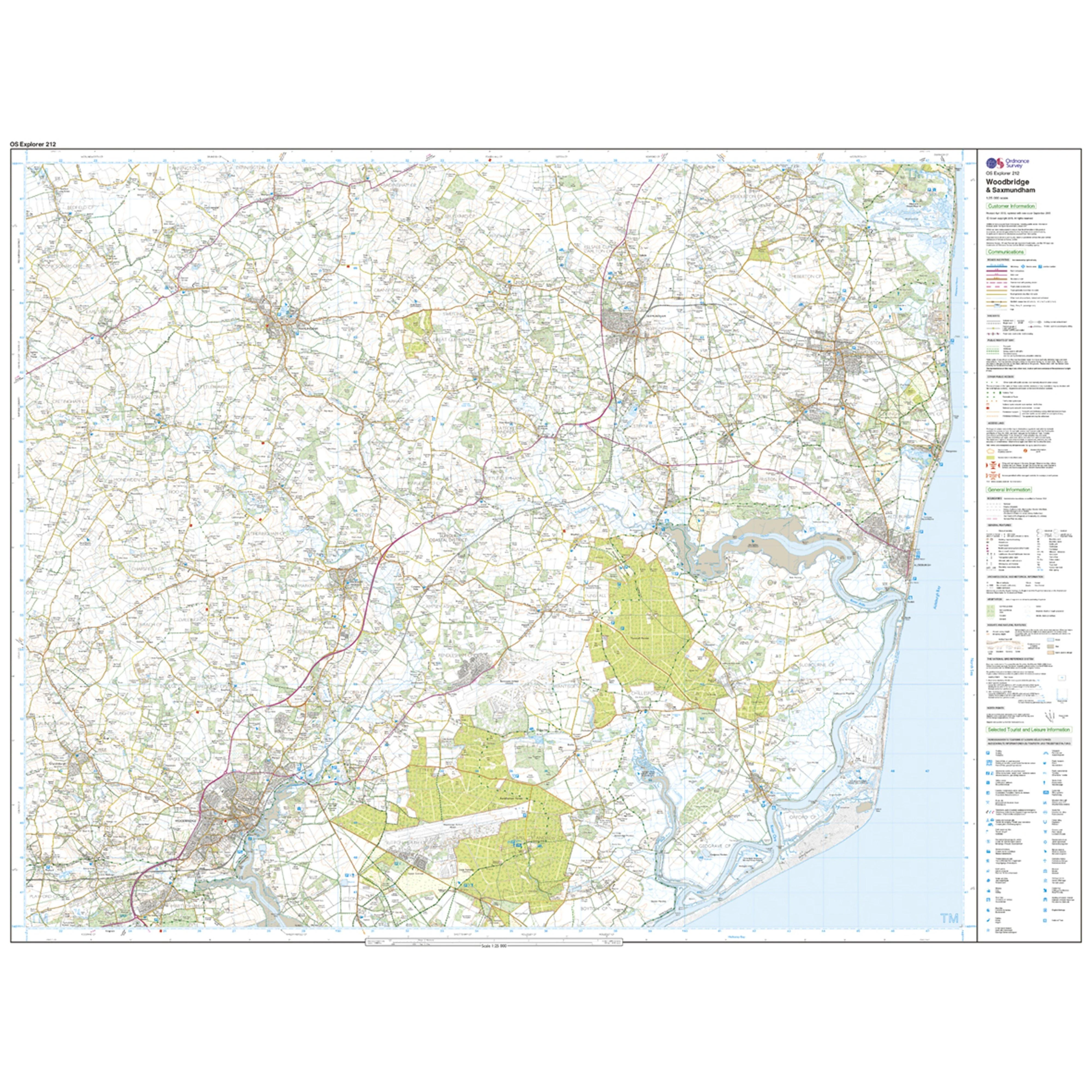 Explorer Active 212 Woodbridge & Saxmundham Map With Digital Version - Image 3