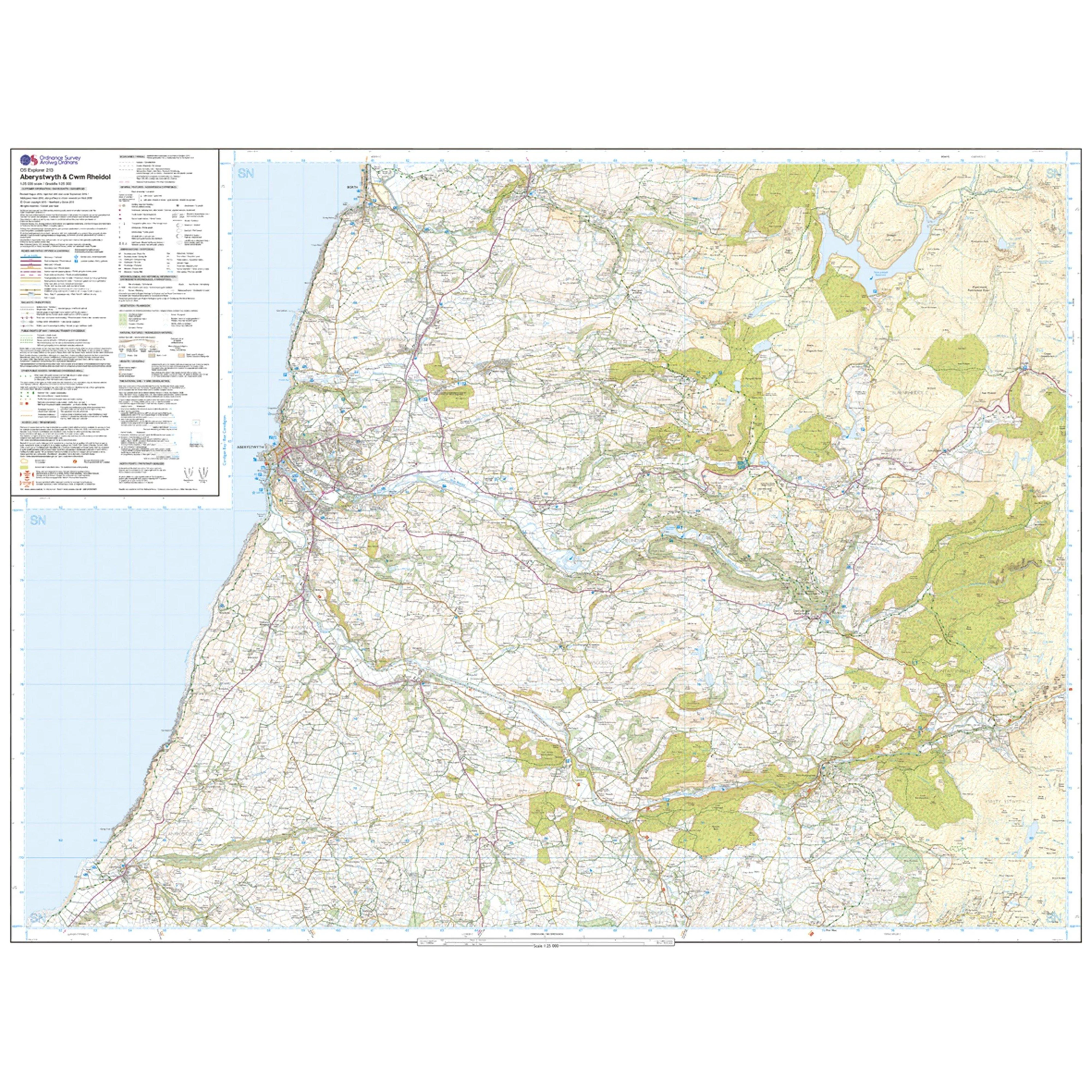 Explorer Active 213 Aberystwyth & Cwn Rheidol Map With Digital Version - Image 3