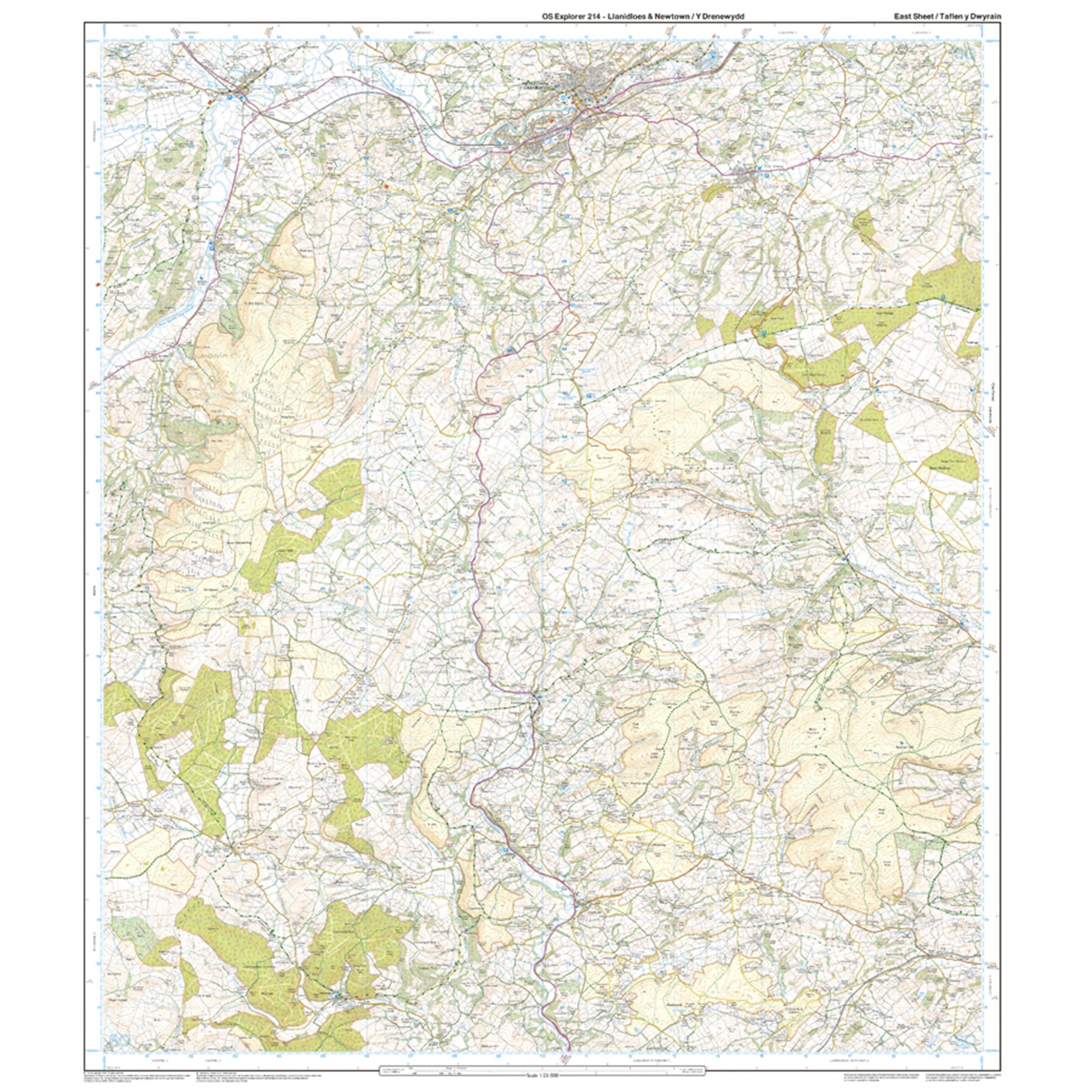 Explorer Active 214 Llanidloes  Newton Map With Digital Version - Image 3