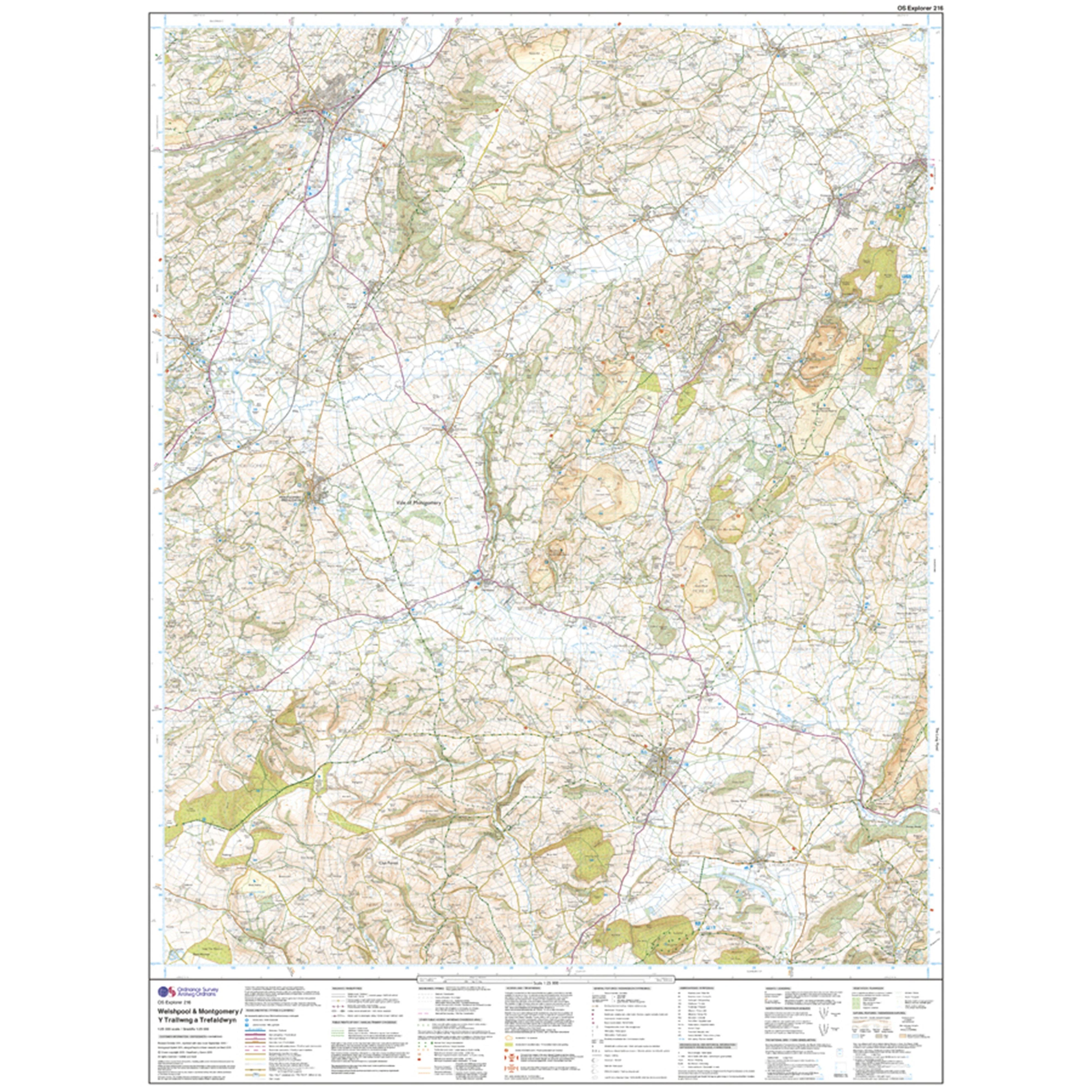 Explorer Active 216 Welshpool & Montgomery Map With Digital Version - Image 3