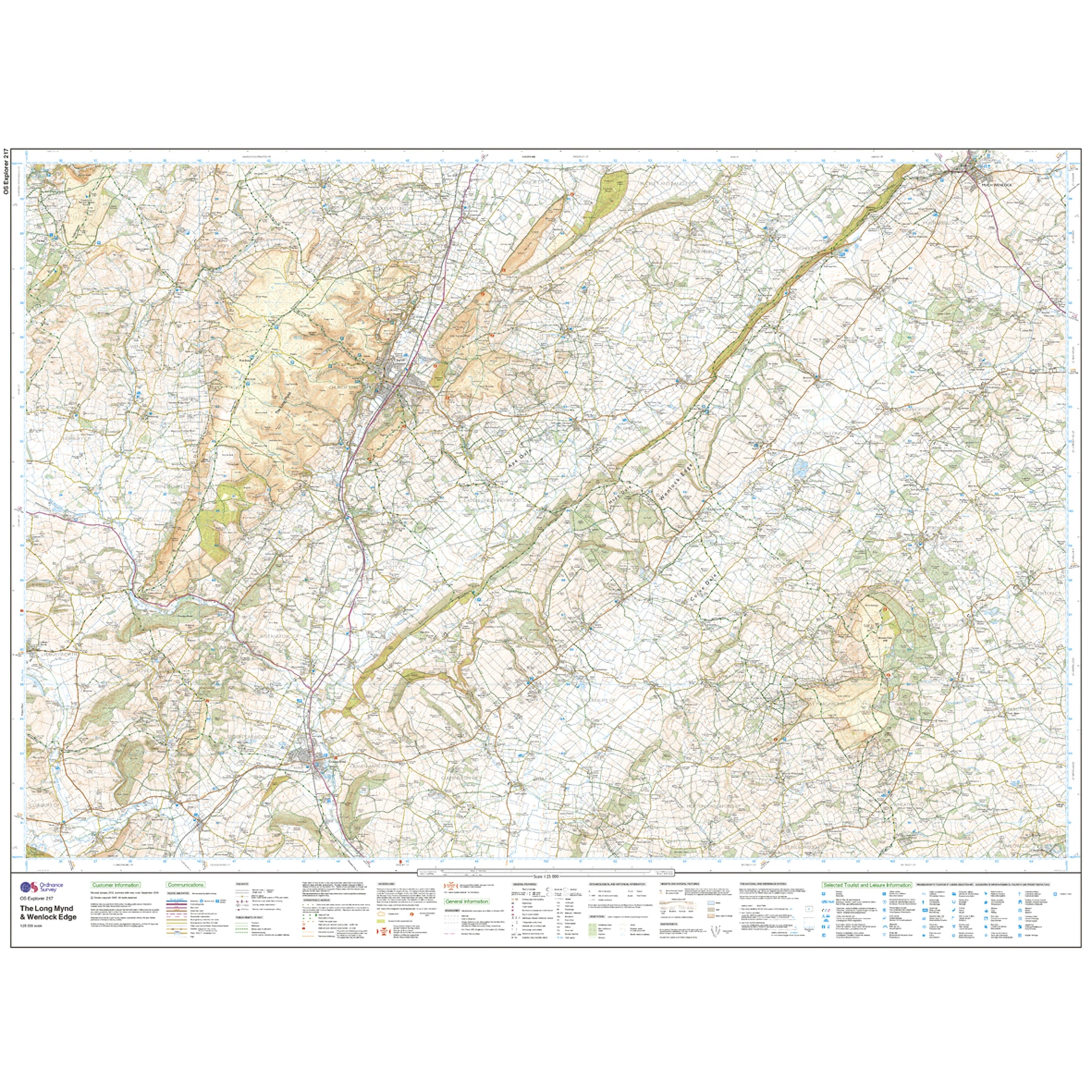 Explorer Active 217 The Long Mynd  Wenlock Edge Map With Digital Version - Image 3
